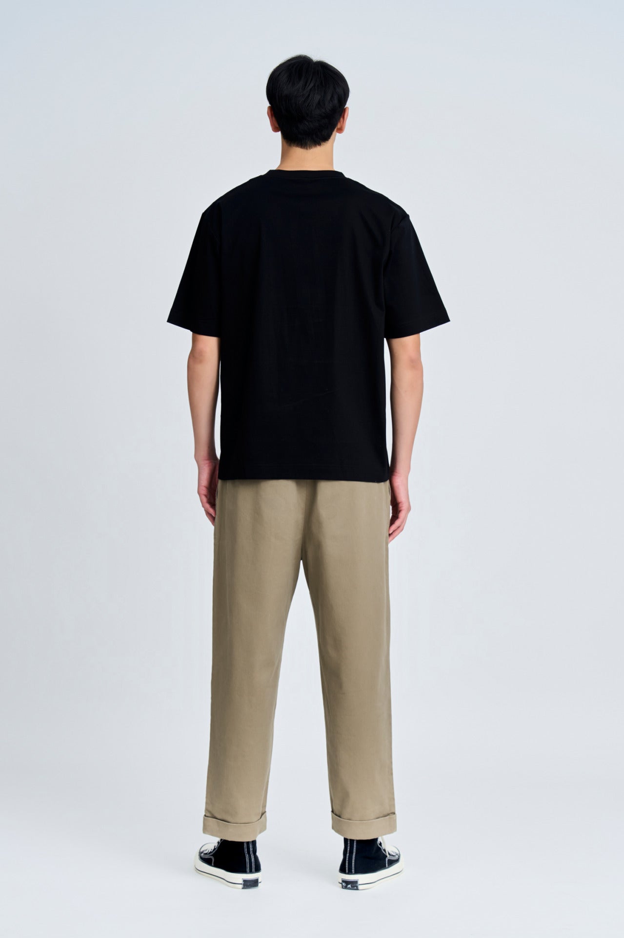 (A) Essential Crew Neck Tee - Black