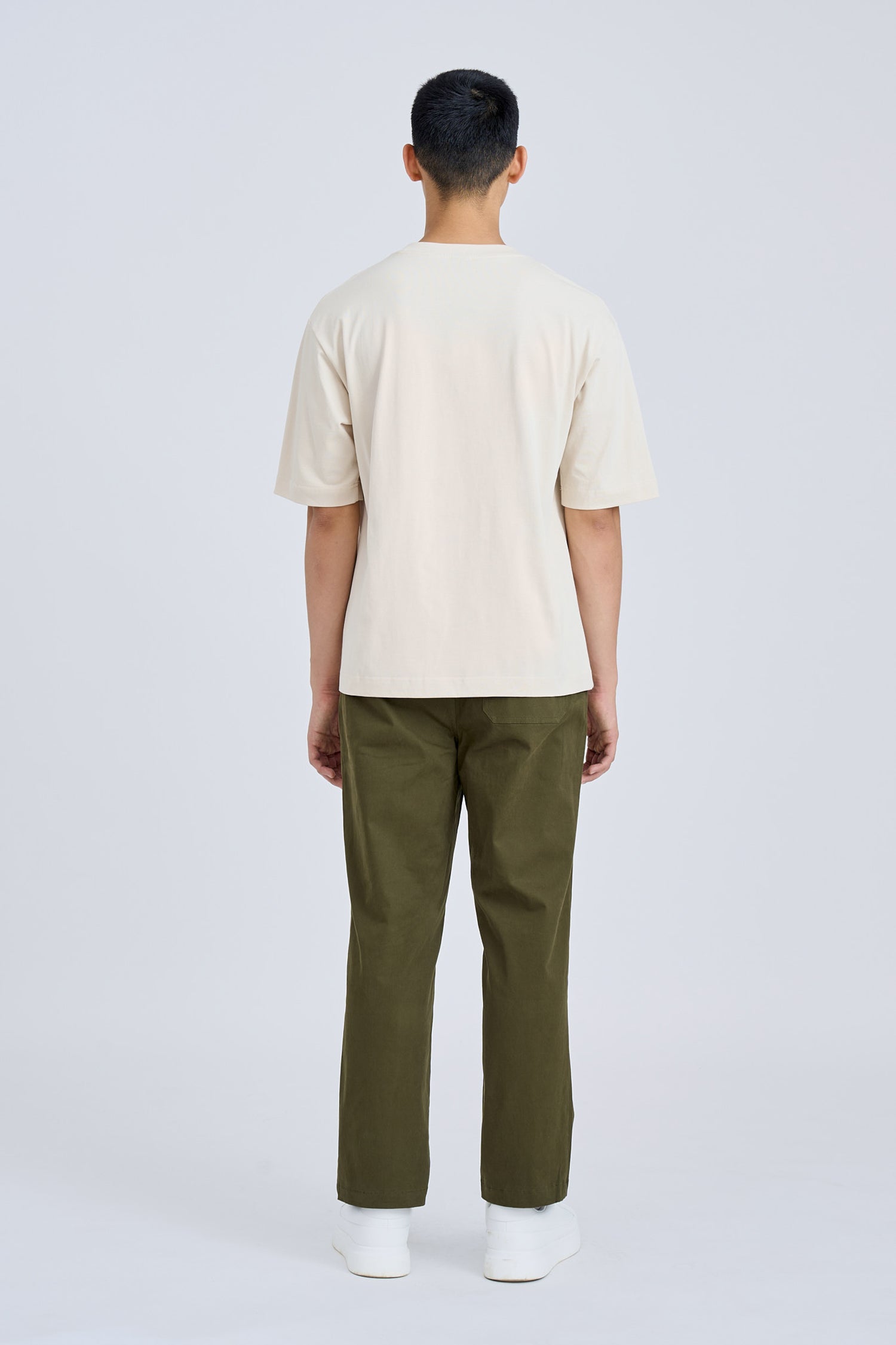 (A) Essential Crew Neck Tee - Taupe