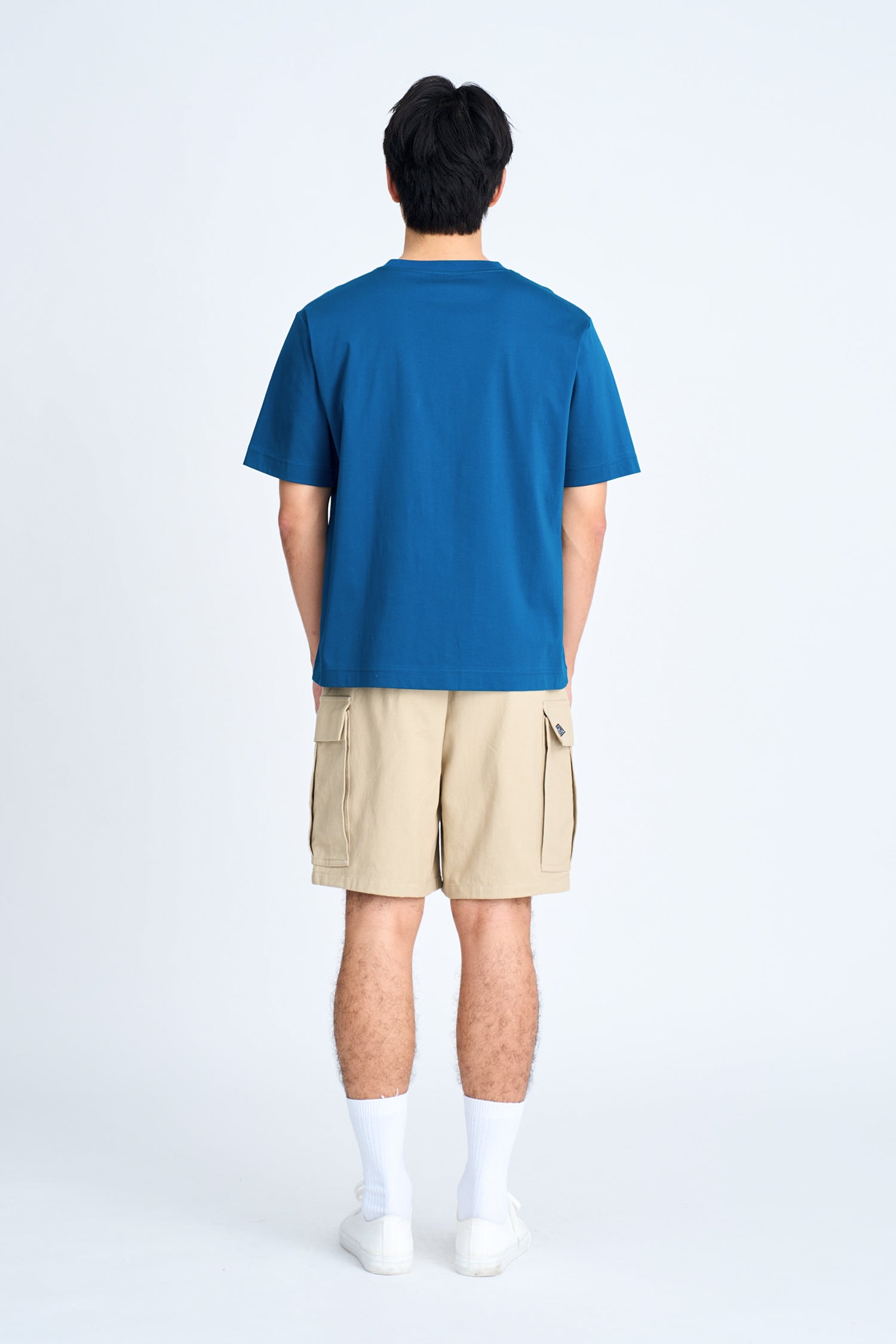 (A) Essential Crew Neck Tee - Blueberry