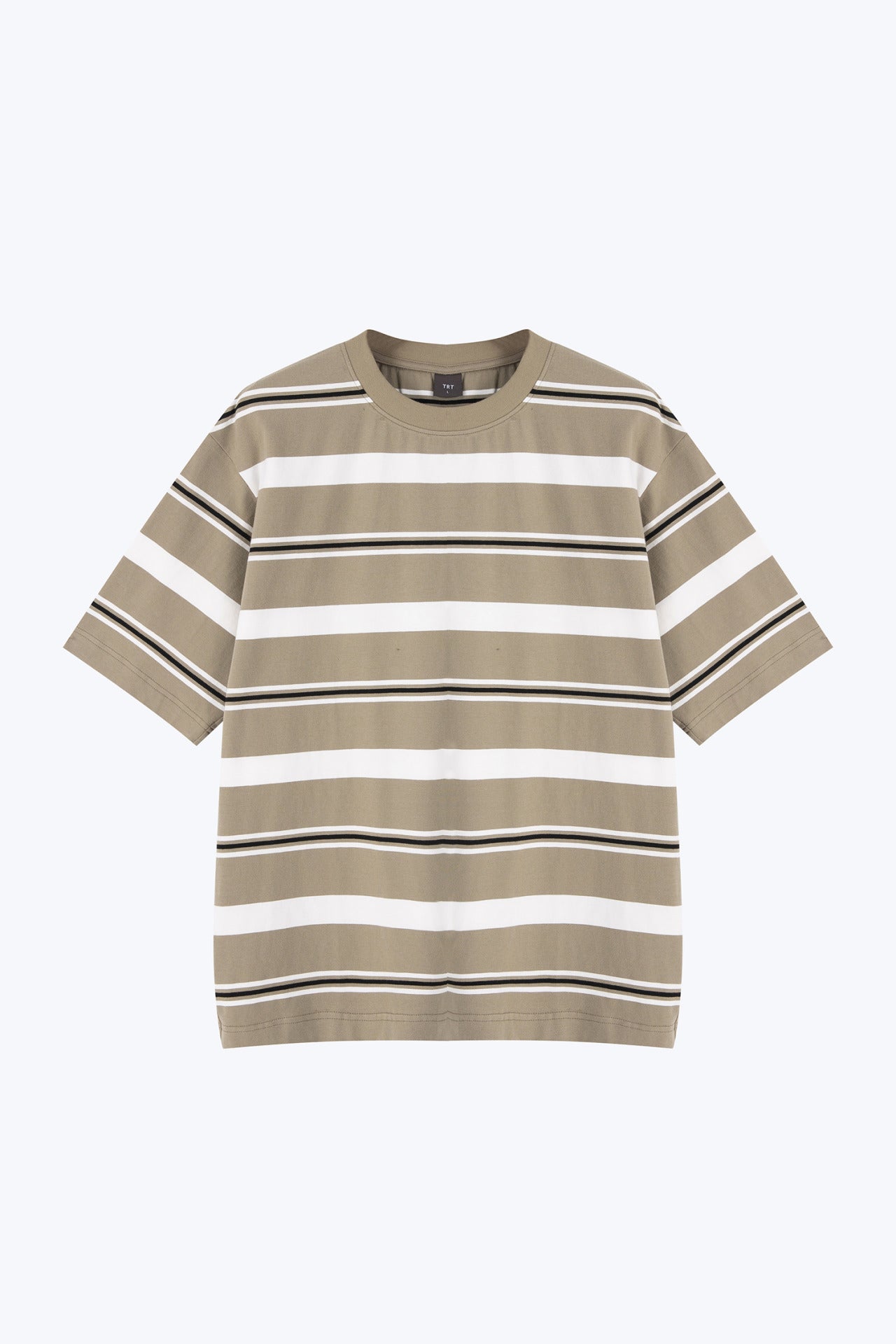 Oversized Wide Regimental Stripes Tee