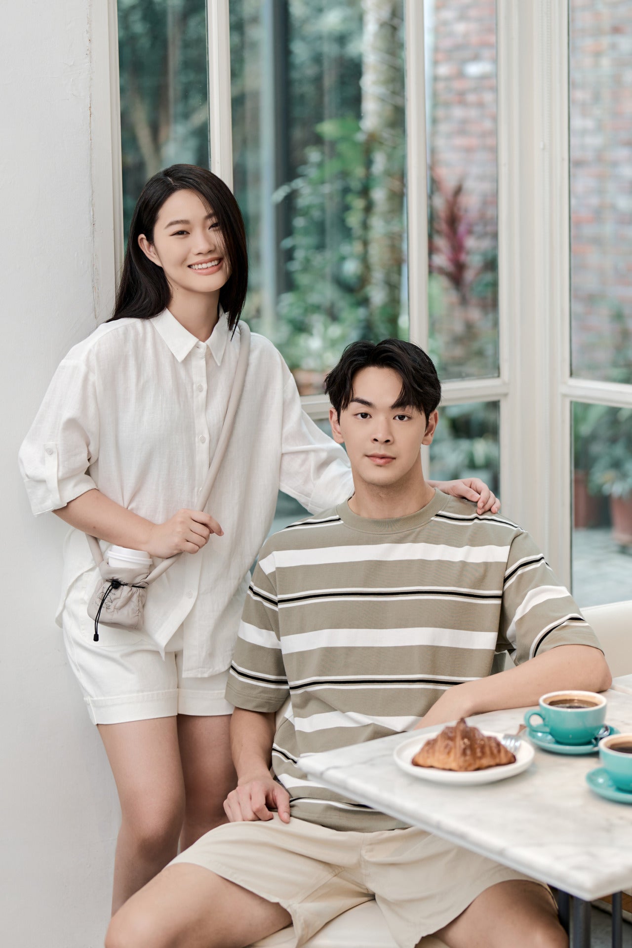 Oversized Wide Regimental Stripes Tee