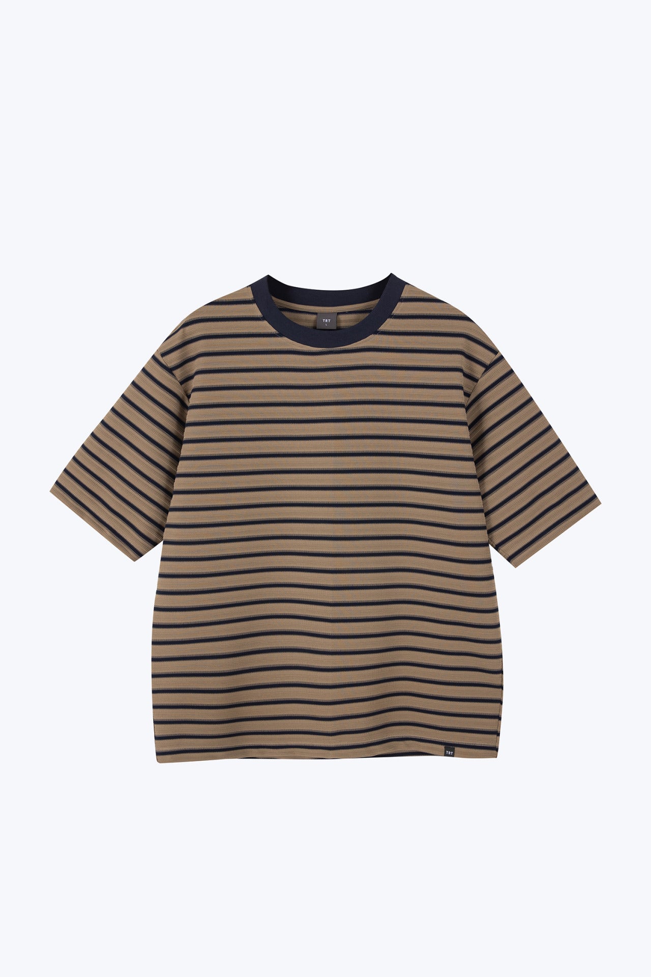 (B) Relaxed-Fit Textured Stripe Tee