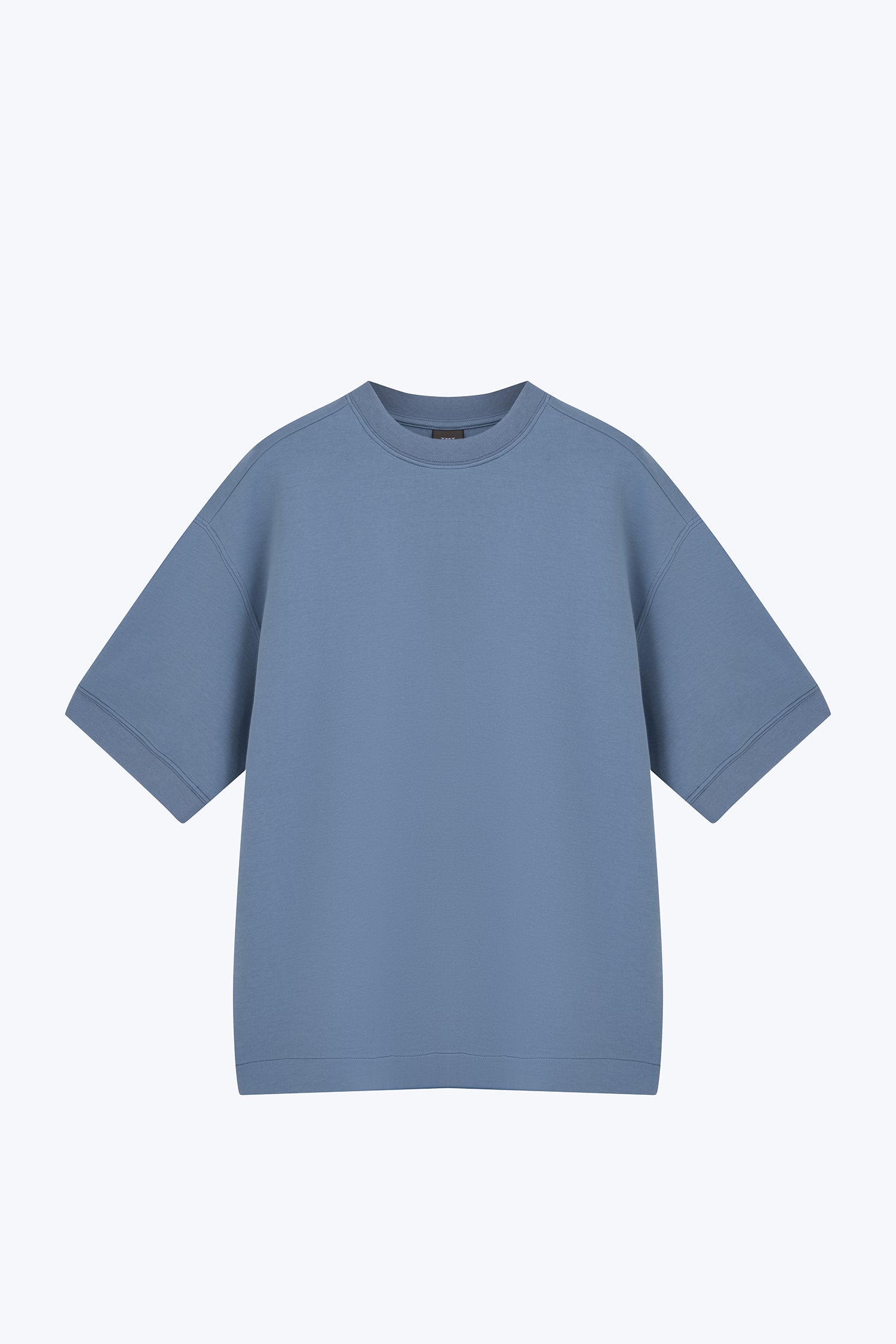 Oversized Fit “Rue de L’Restyle“ Tee - Steel Blue