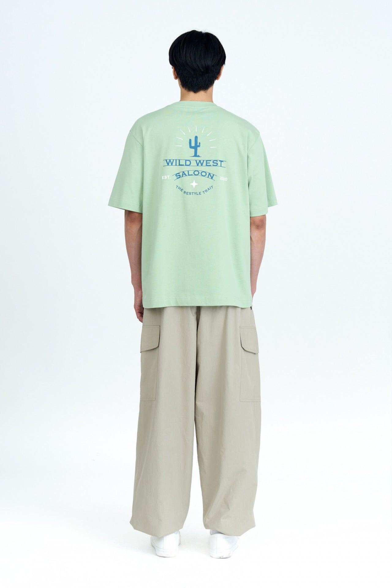 (A) Jersey “Wild West Saloon” Graphic Tee -Pistachio