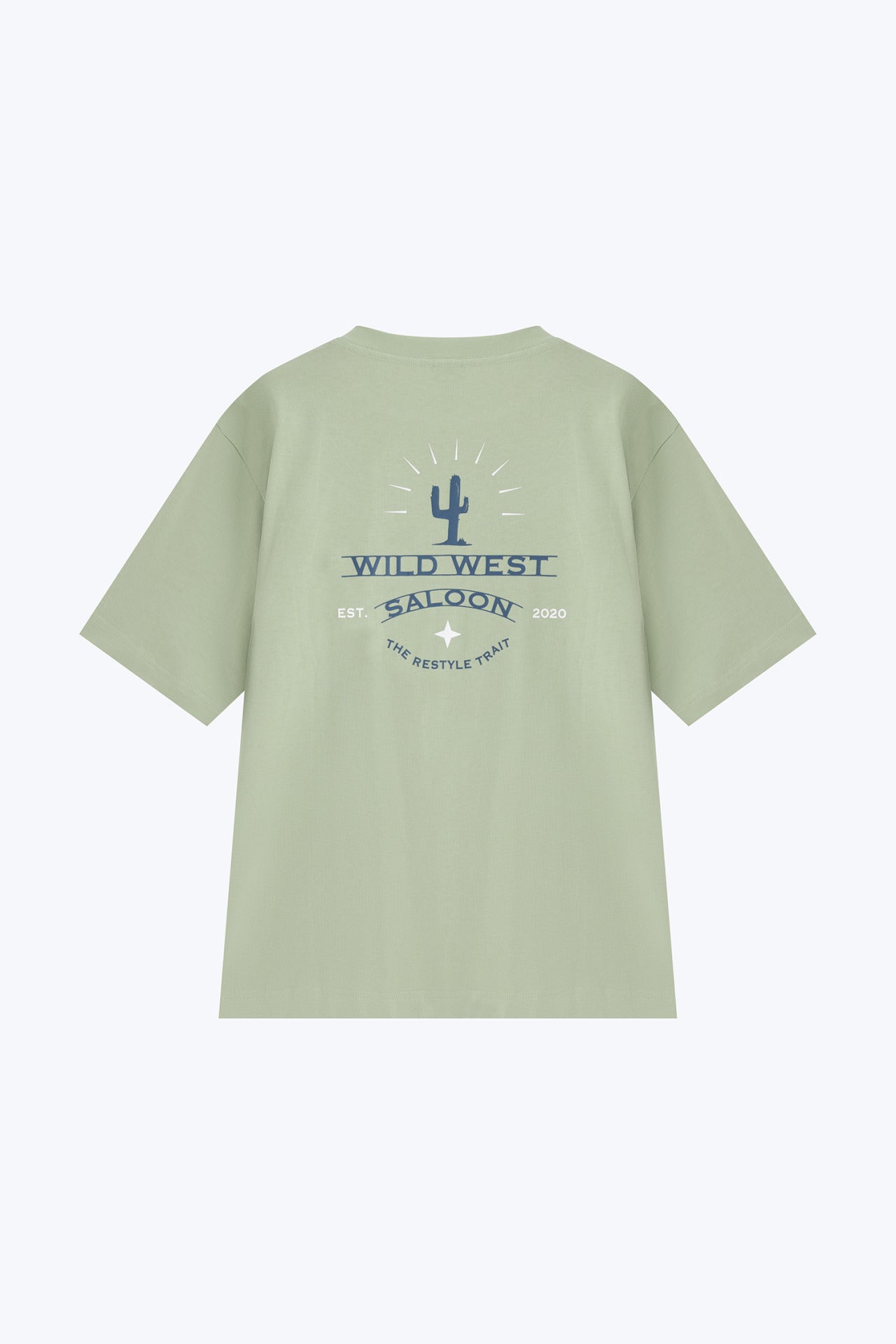 (A) Jersey “Wild West Saloon” Graphic Tee -Pistachio