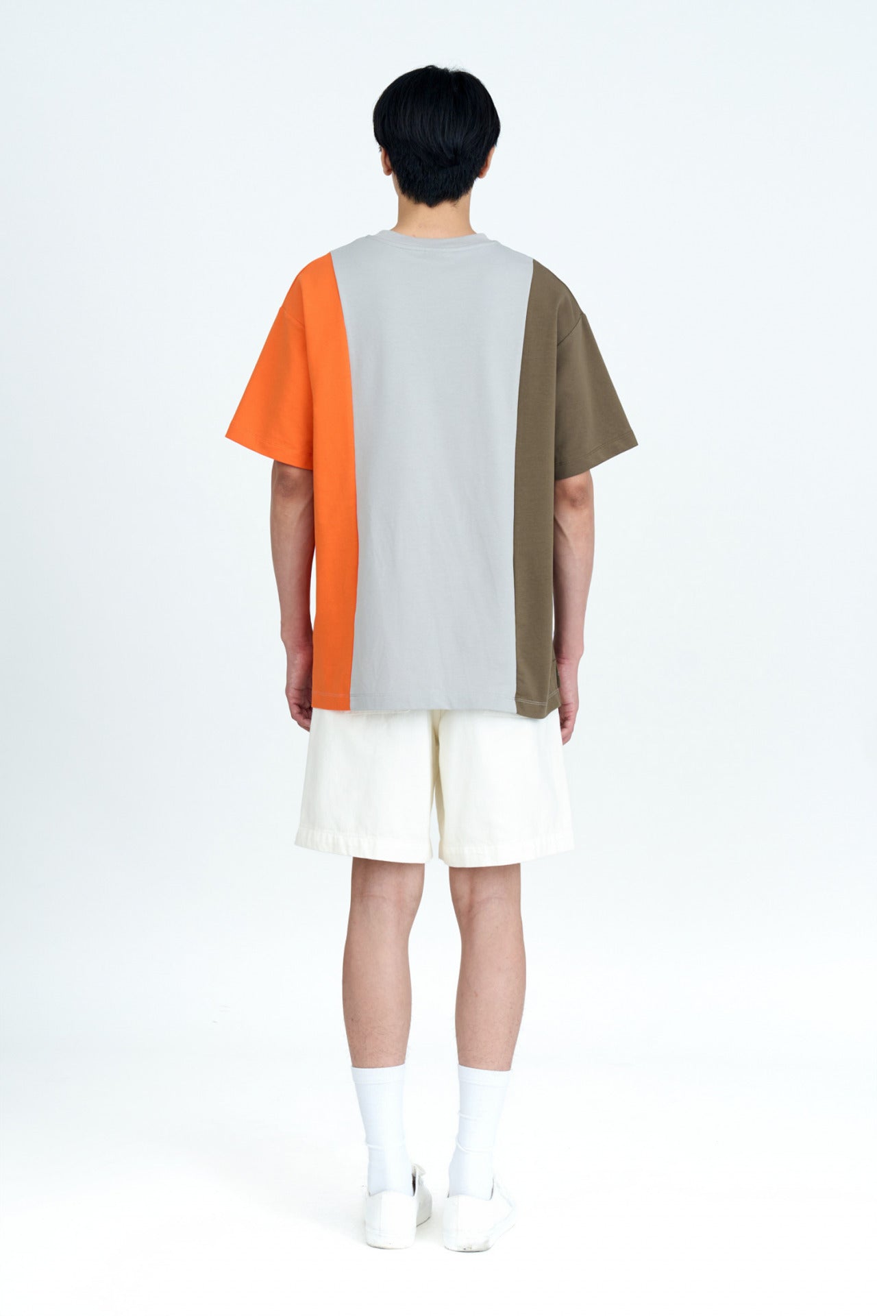 (C) Polycotton Jersey Colour Block Tee