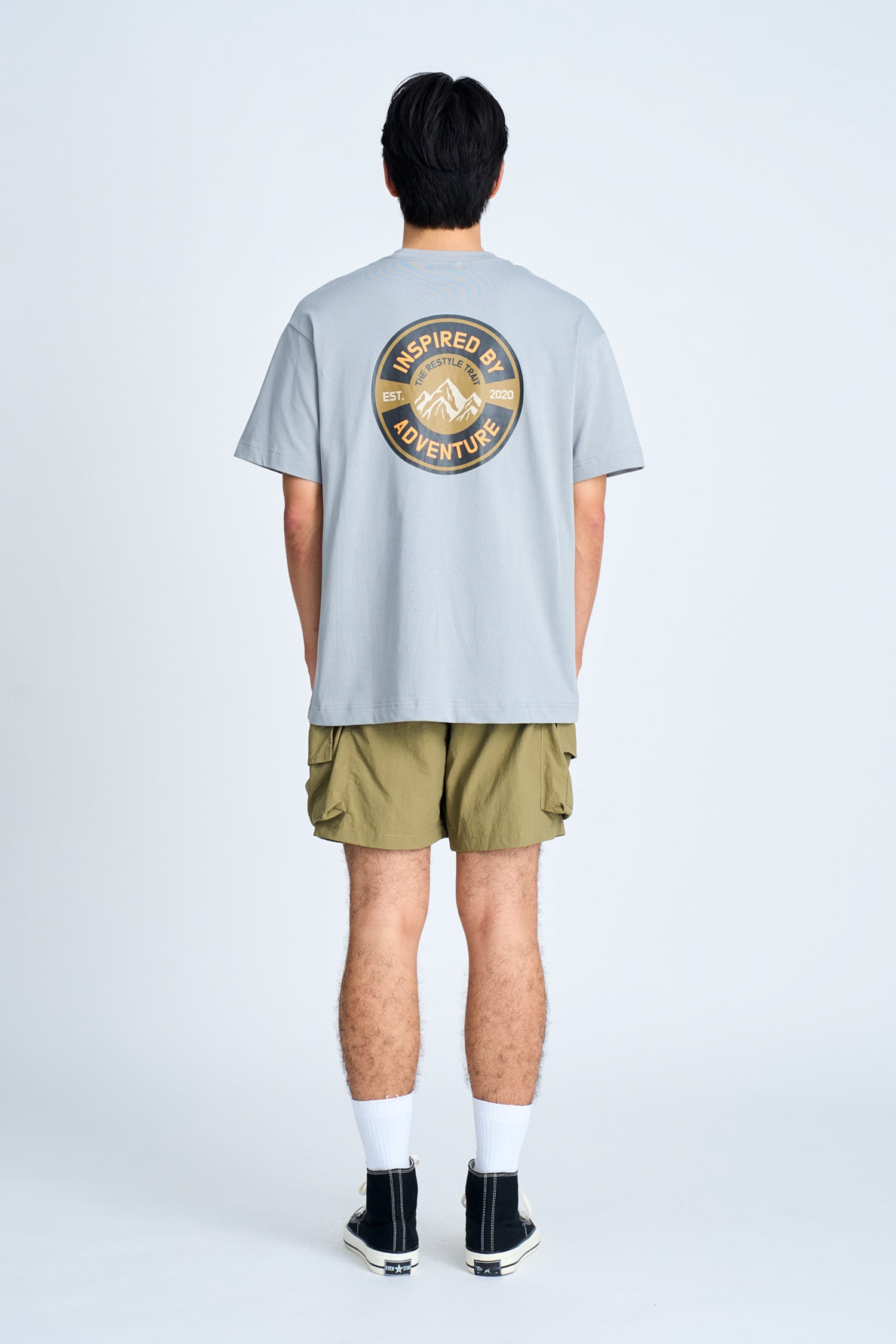 (C) Inspired by Adventure Tee - Gunmetal