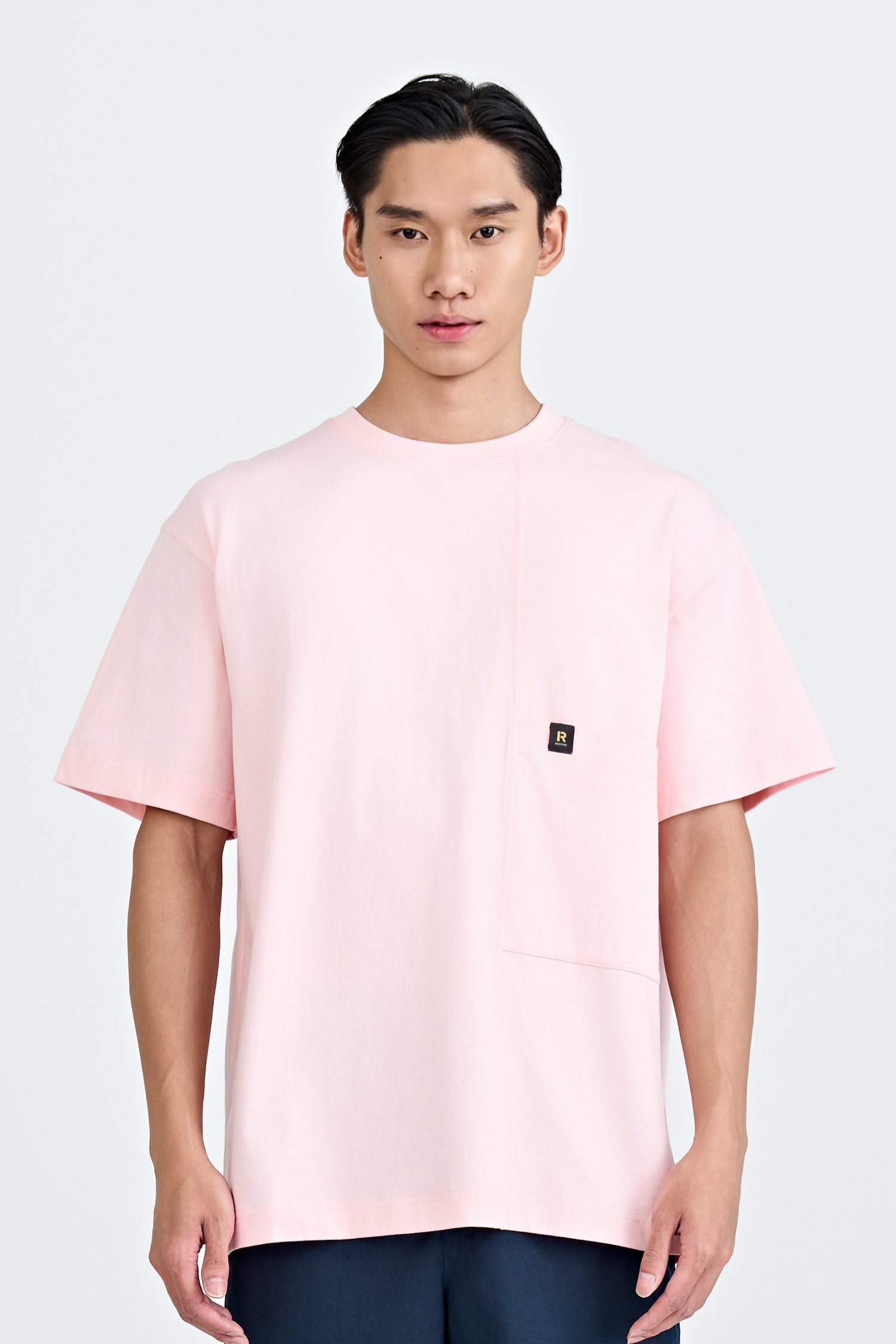 Waist Pocket Tee - Blush – The Restyle Trait Malaysia