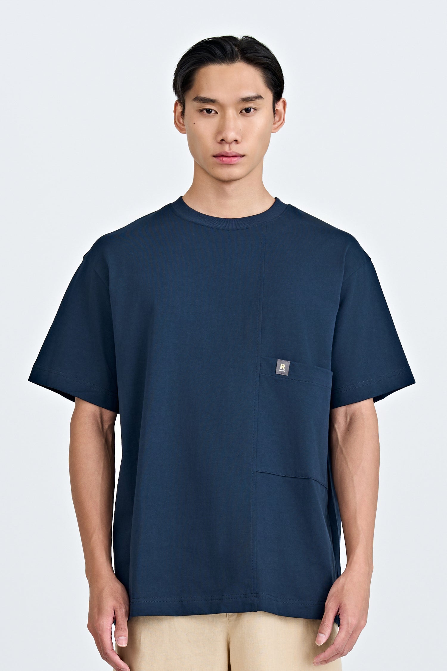 Waist Pocket Tee - Navy