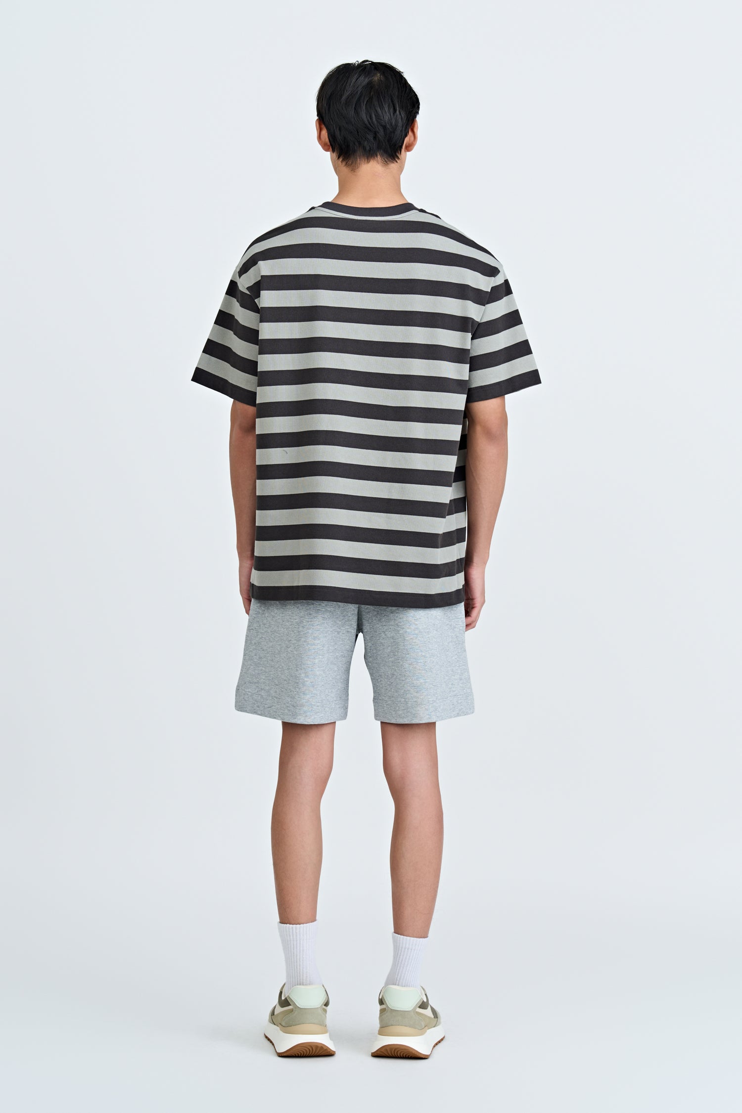(C) Broad Stripes Tee - Grey