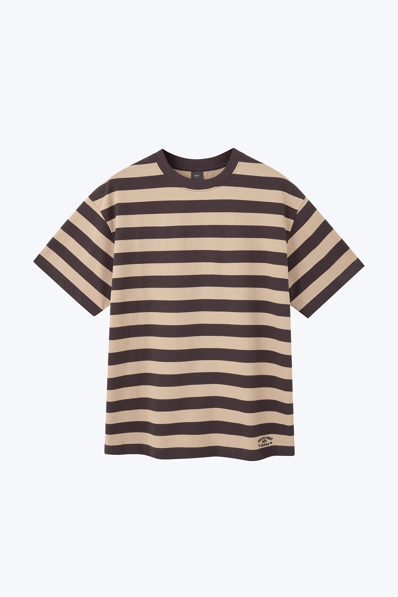 (C) Broad Stripes Tee - Taupe