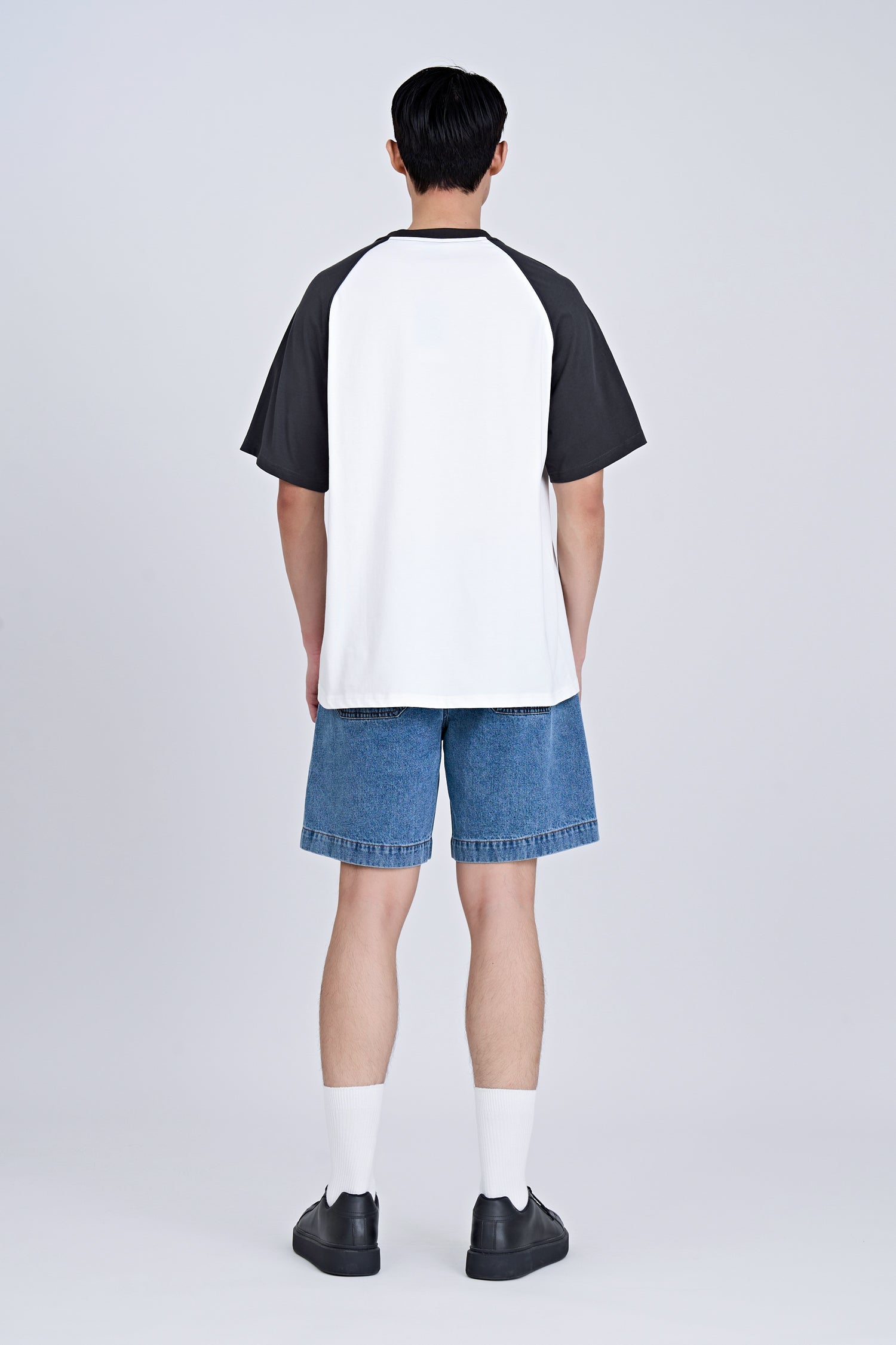 (C) TRT Embroidered Raglan Tee - Charcoal