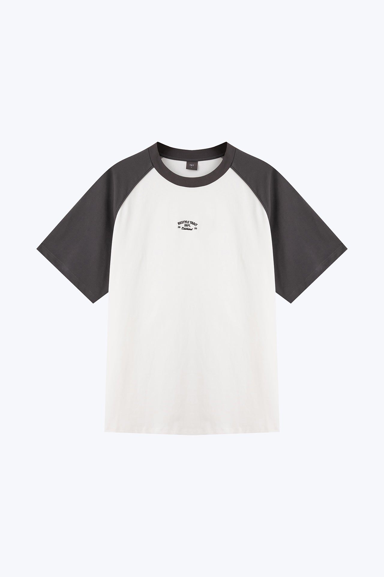 (C) TRT Embroidered Raglan Tee - Charcoal