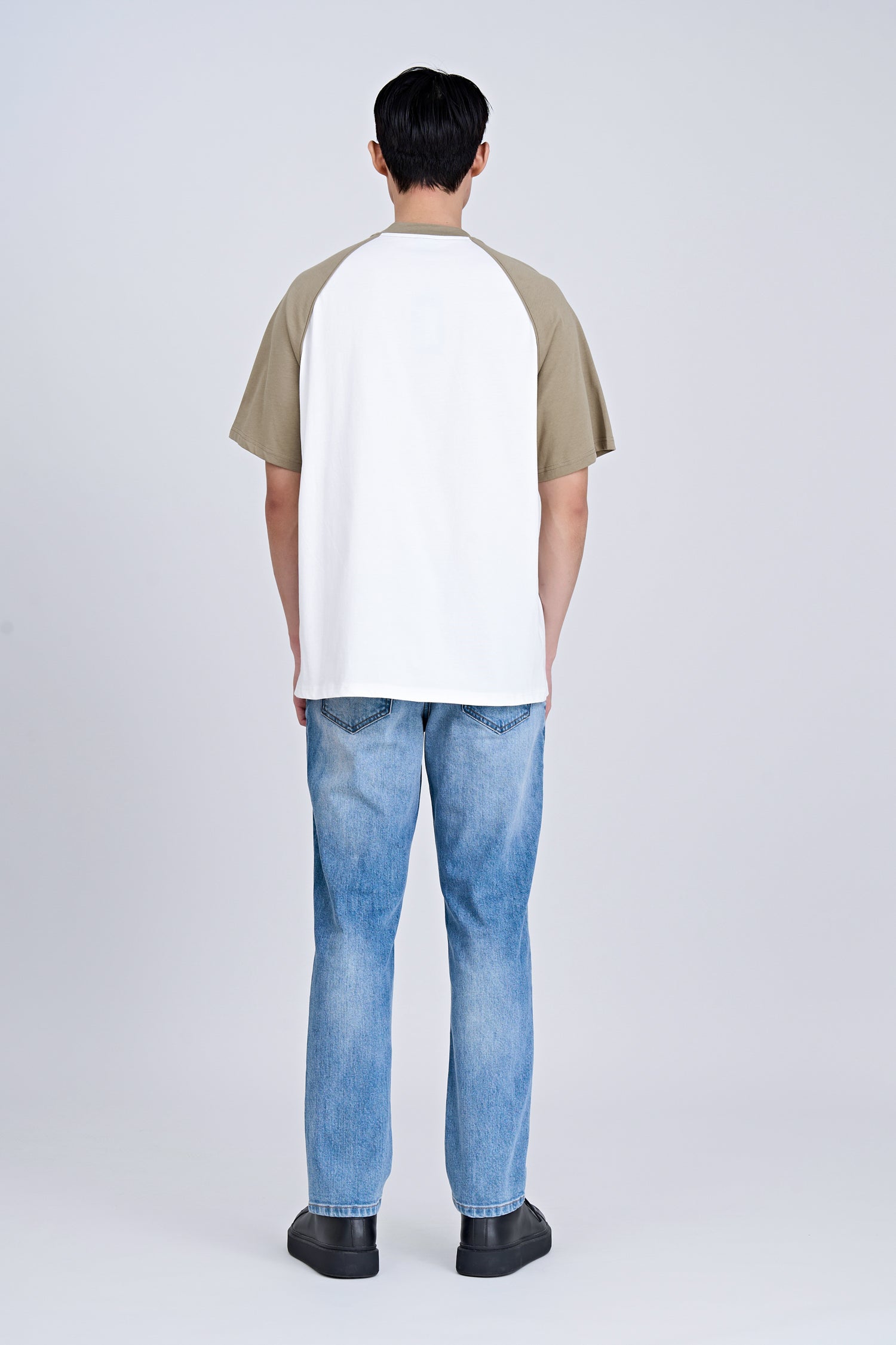 (C) TRT Embroidered Raglan Tee - Taupe