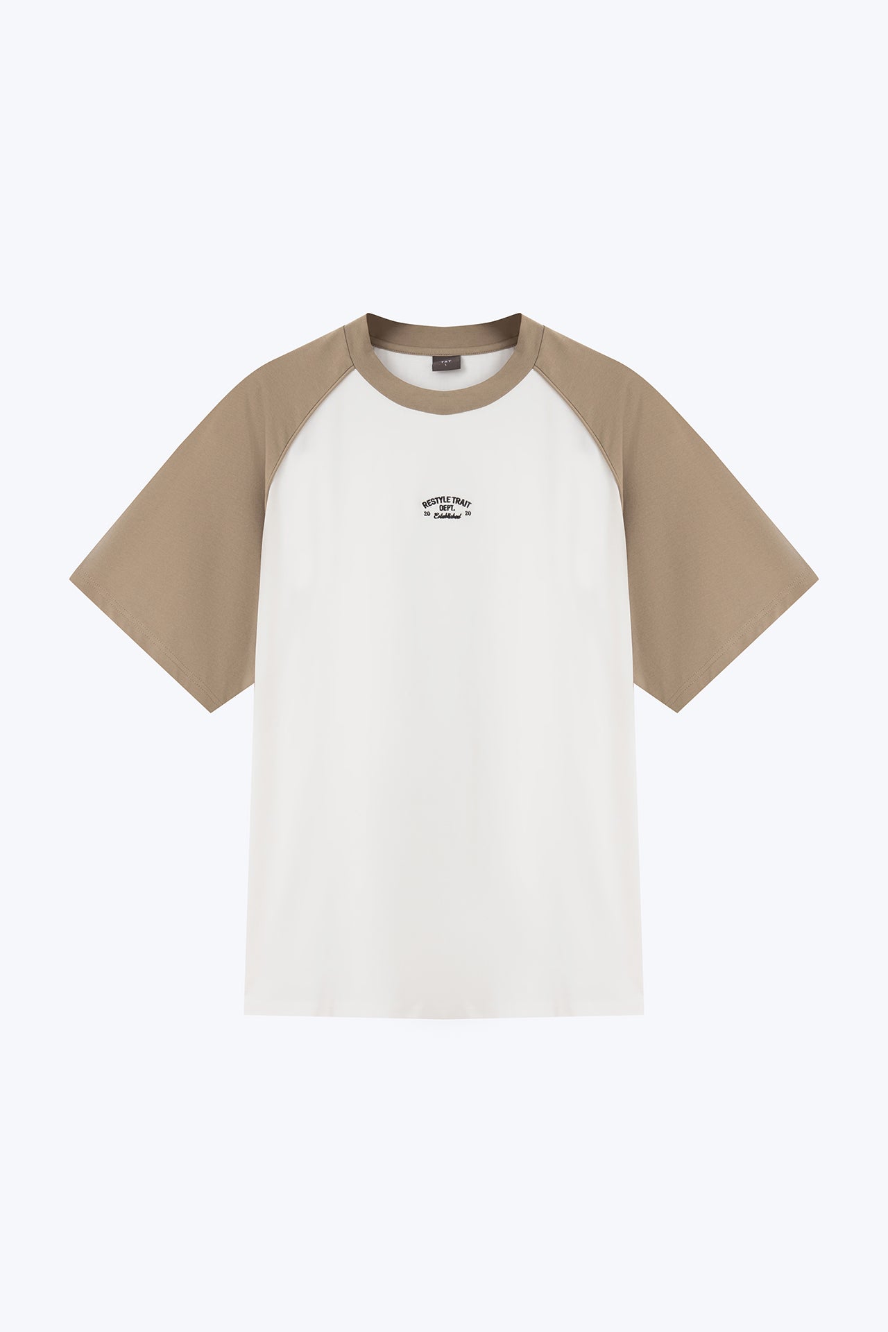 (C) TRT Embroidered Raglan Tee - Taupe