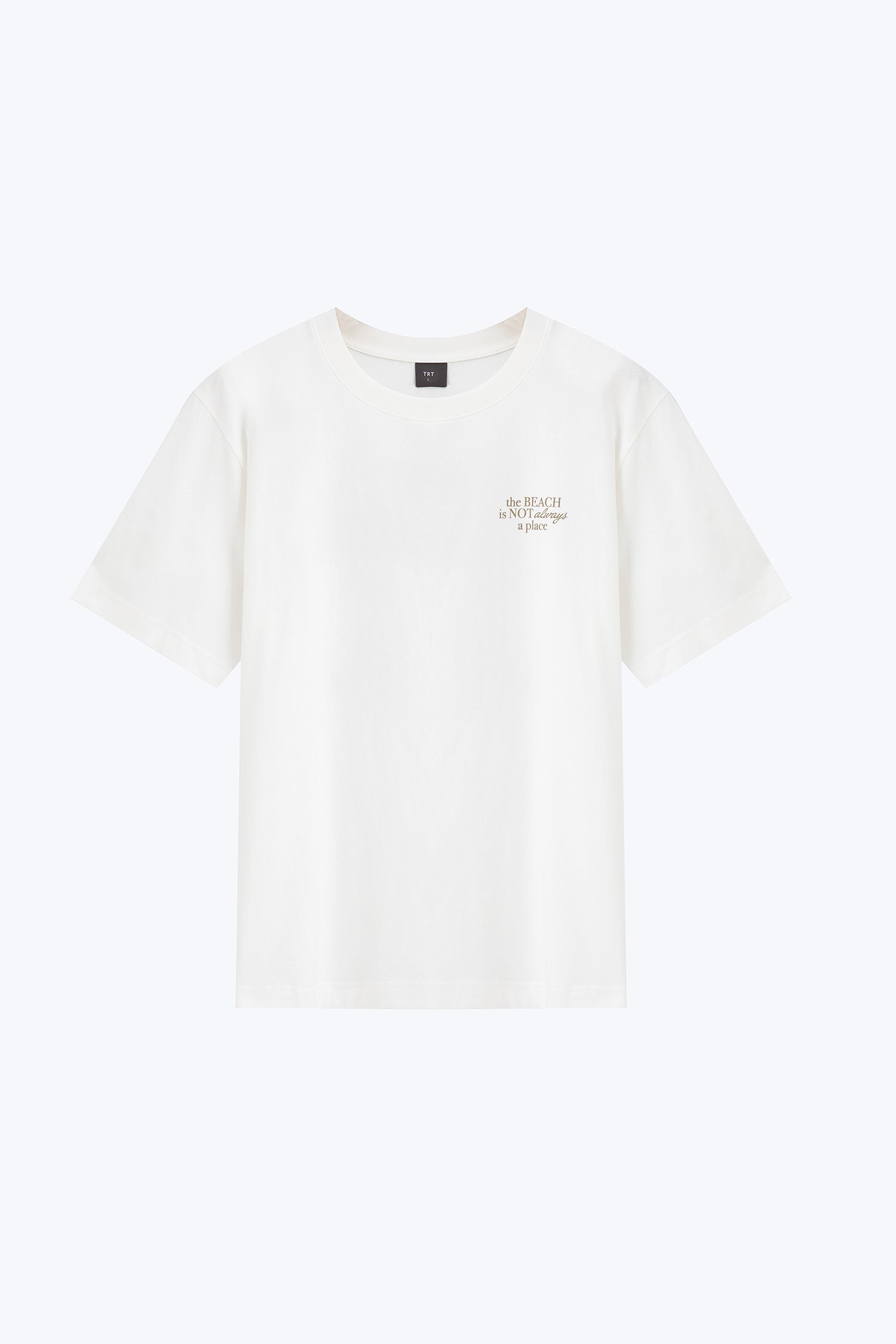 (A) Jersey "Beach Feeling" Graphic Tee - Cream