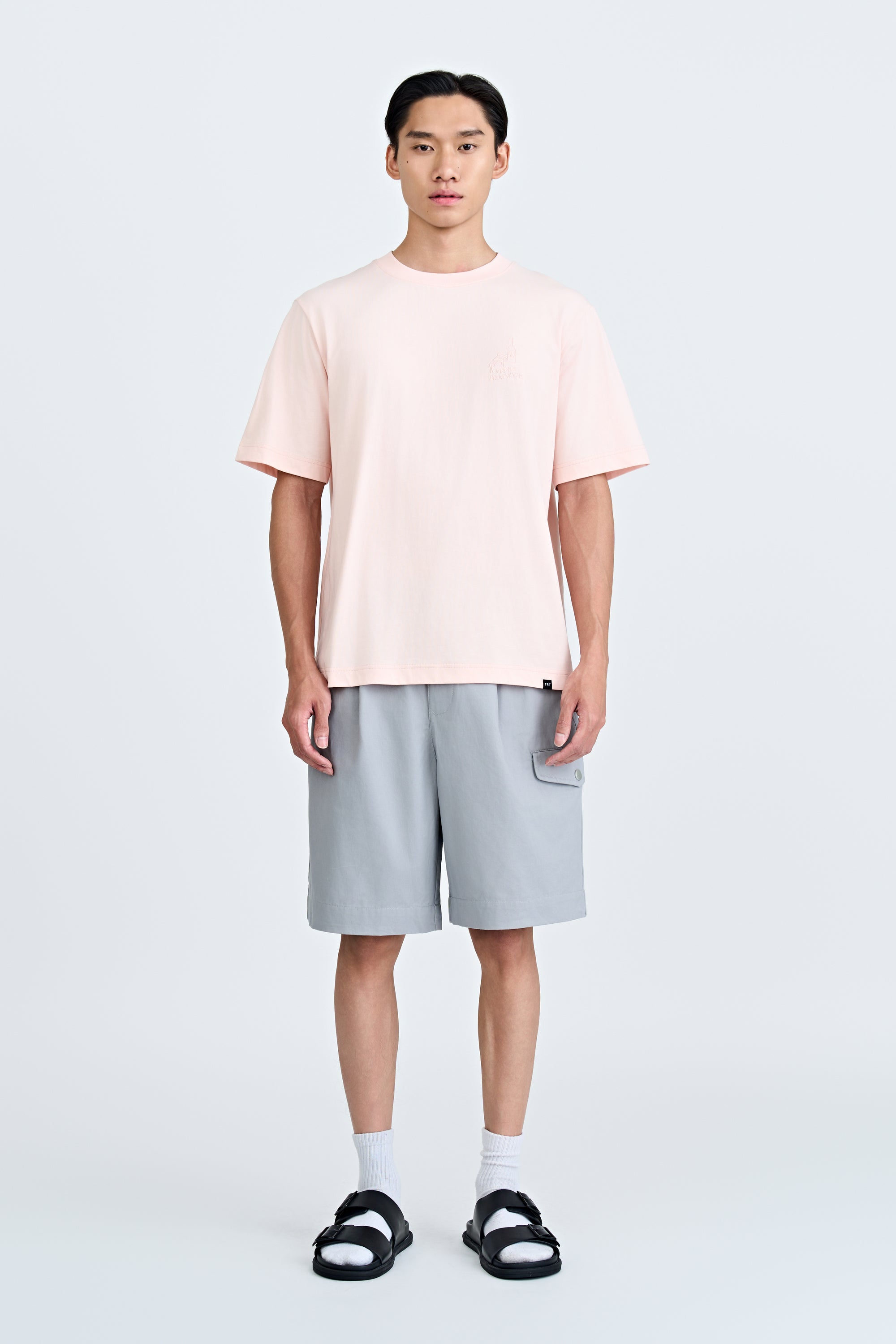 Picnic Heatwave Embroidery Tee - Blush