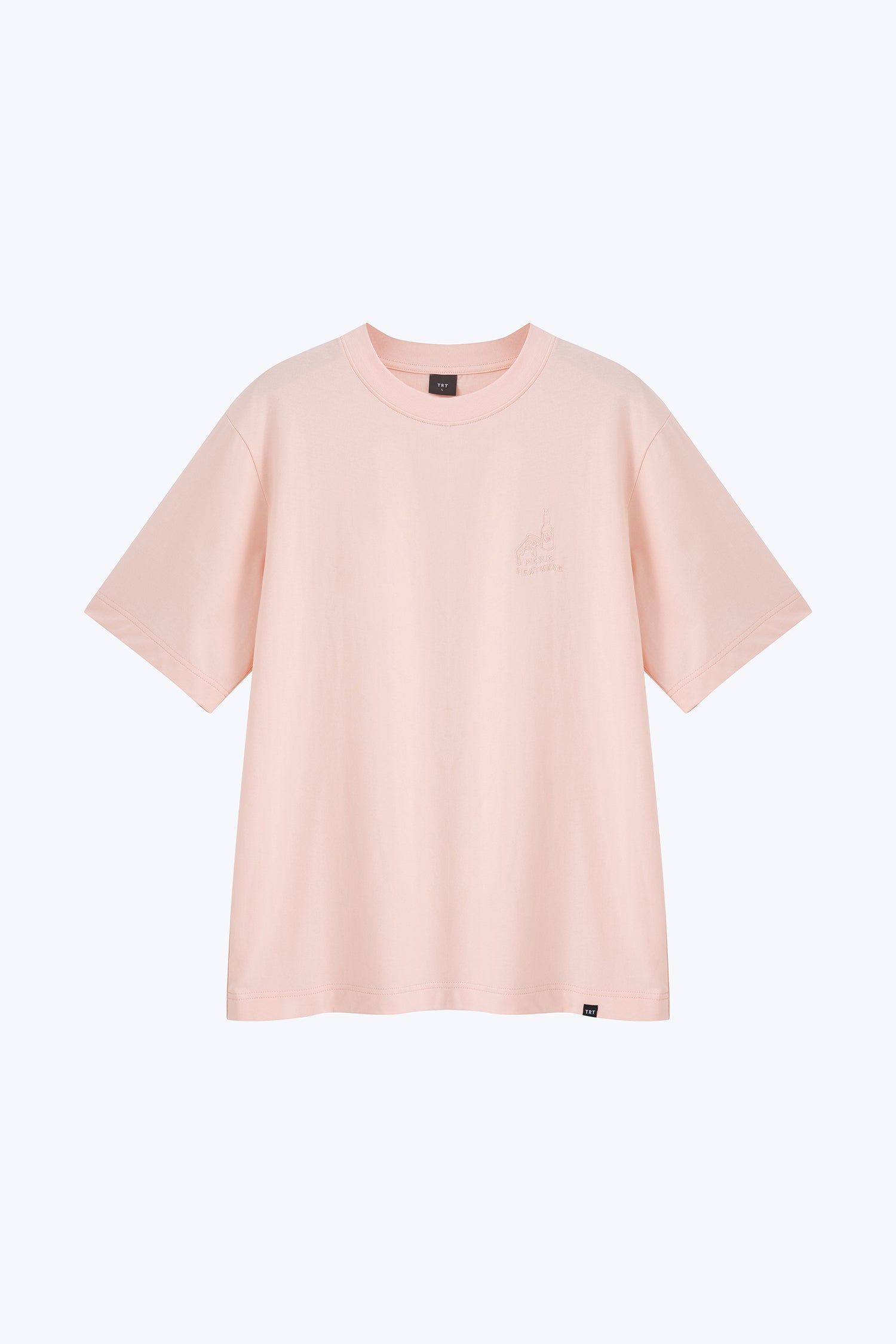 Picnic Heatwave Embroidery Tee - Blush