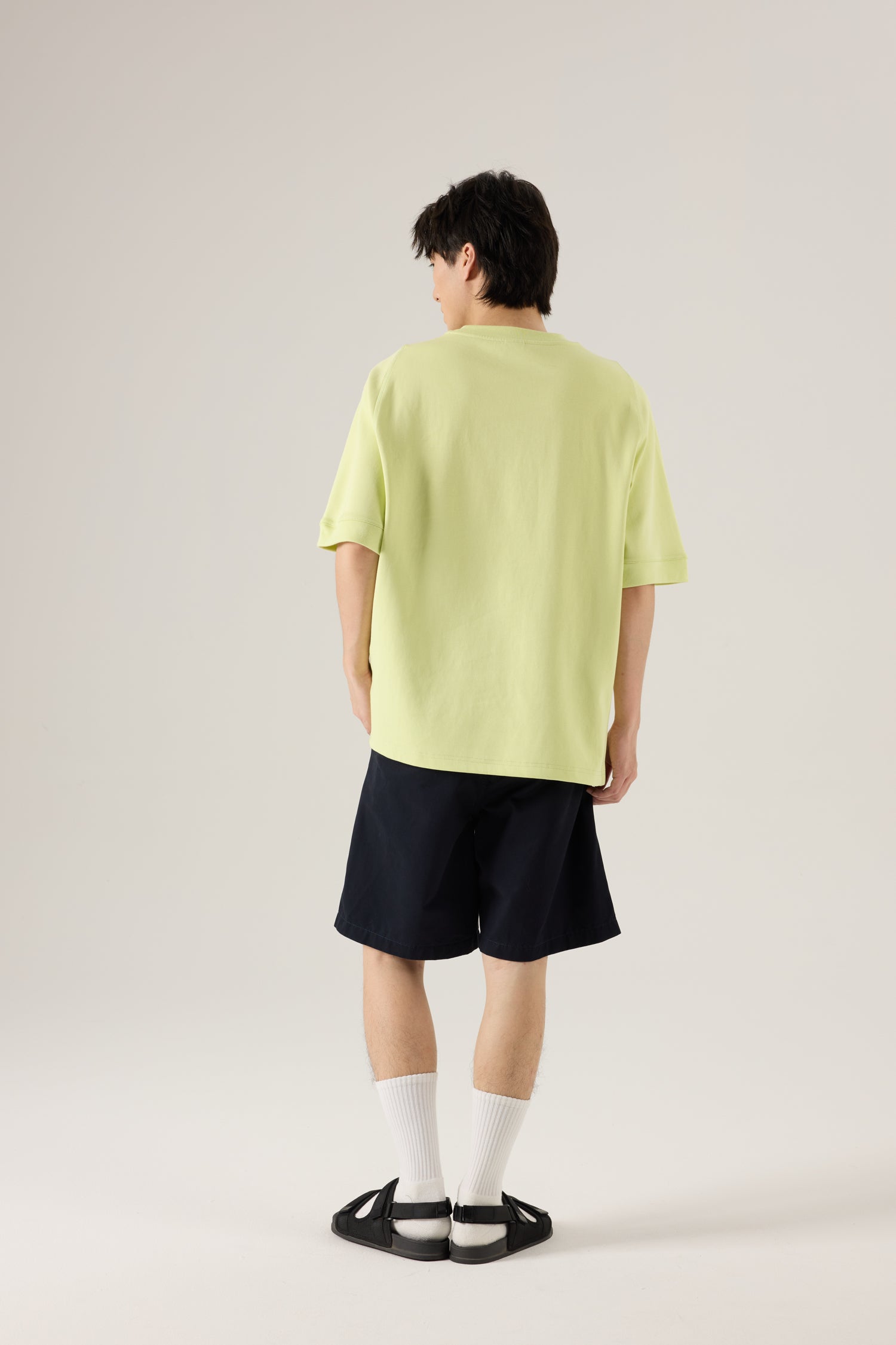 Oversized Panel Tee - Chartreuse