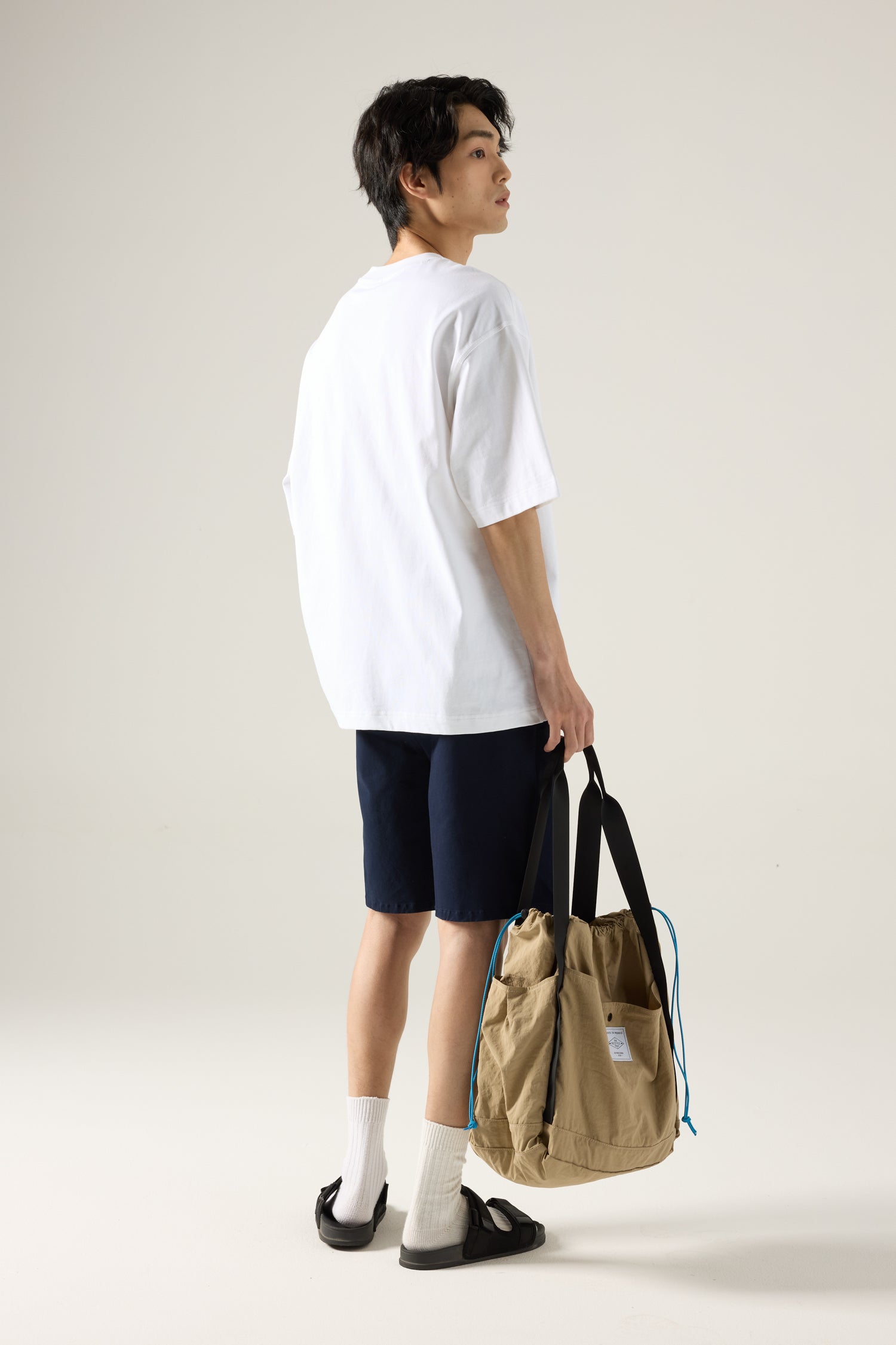 (C) Utility Panel Tee - Cream