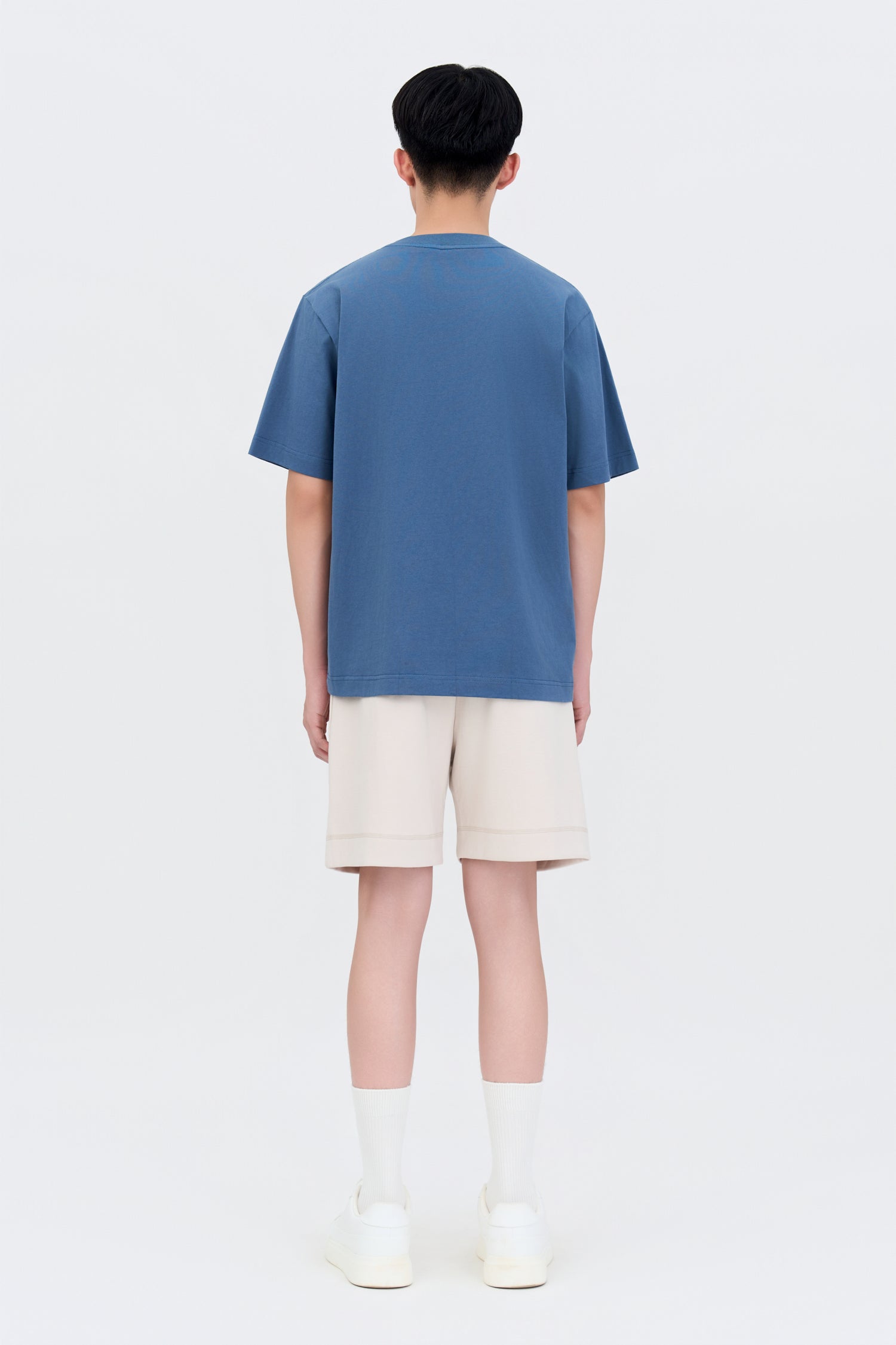 Jersey "Groove" Graphic Tee - Steel Blue