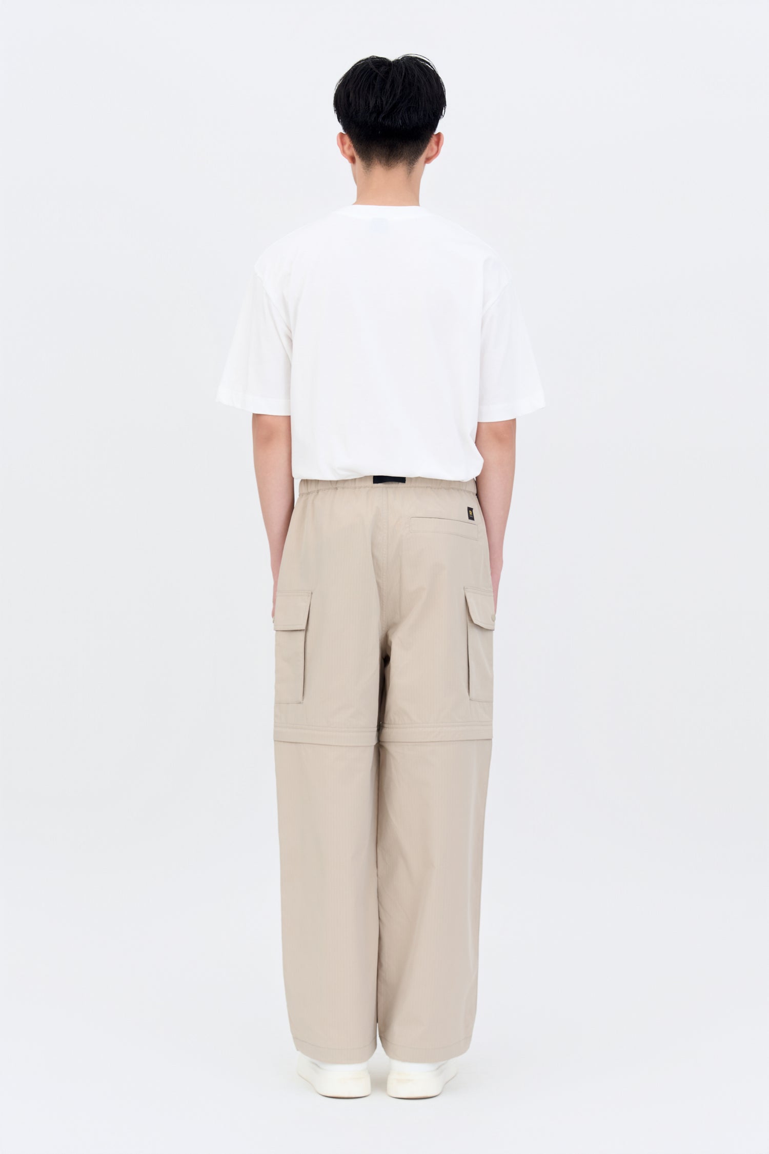 (B) Double Pocket Tee - Cream