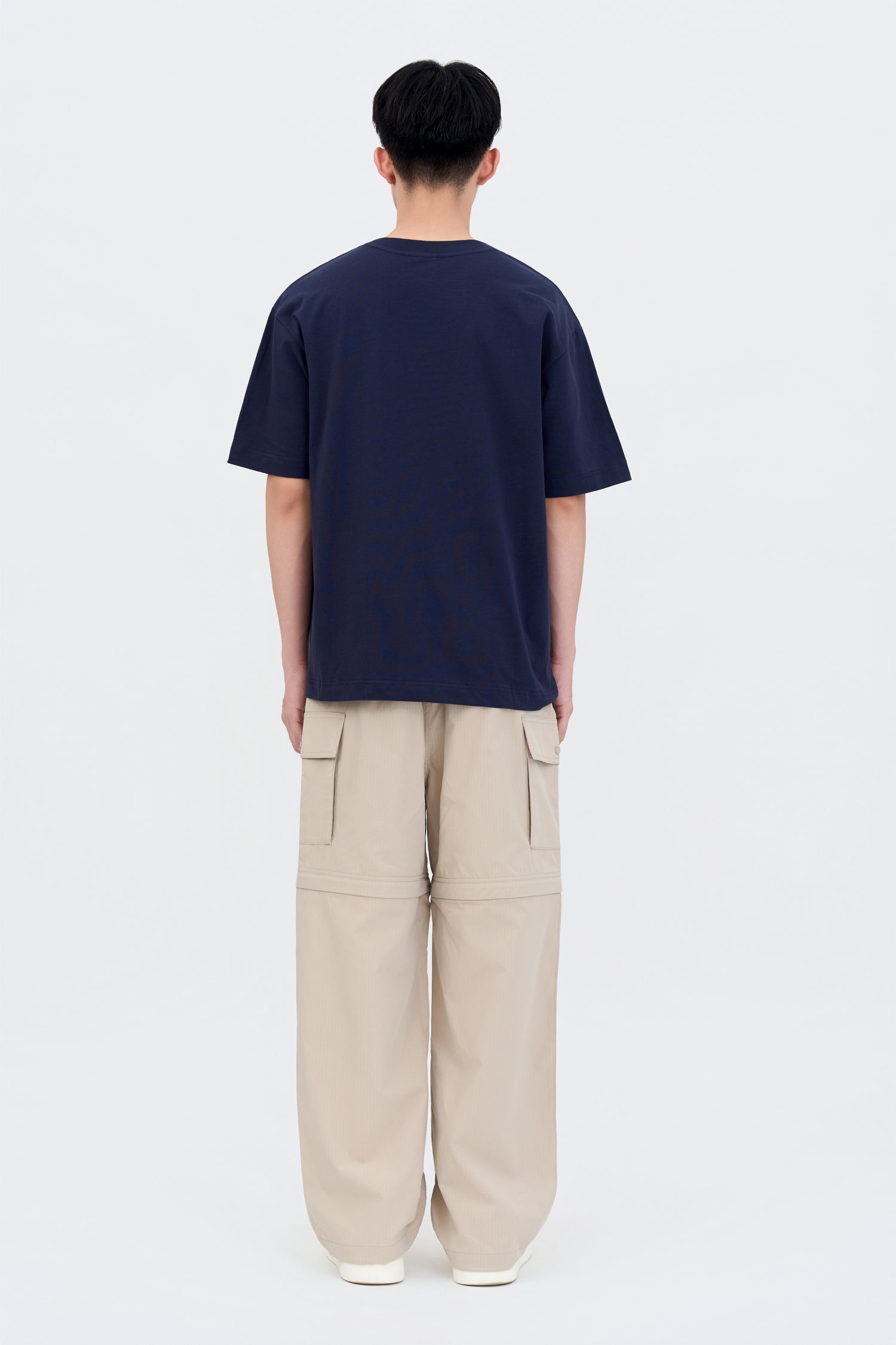 (B) Double Pocket Tee - Navy