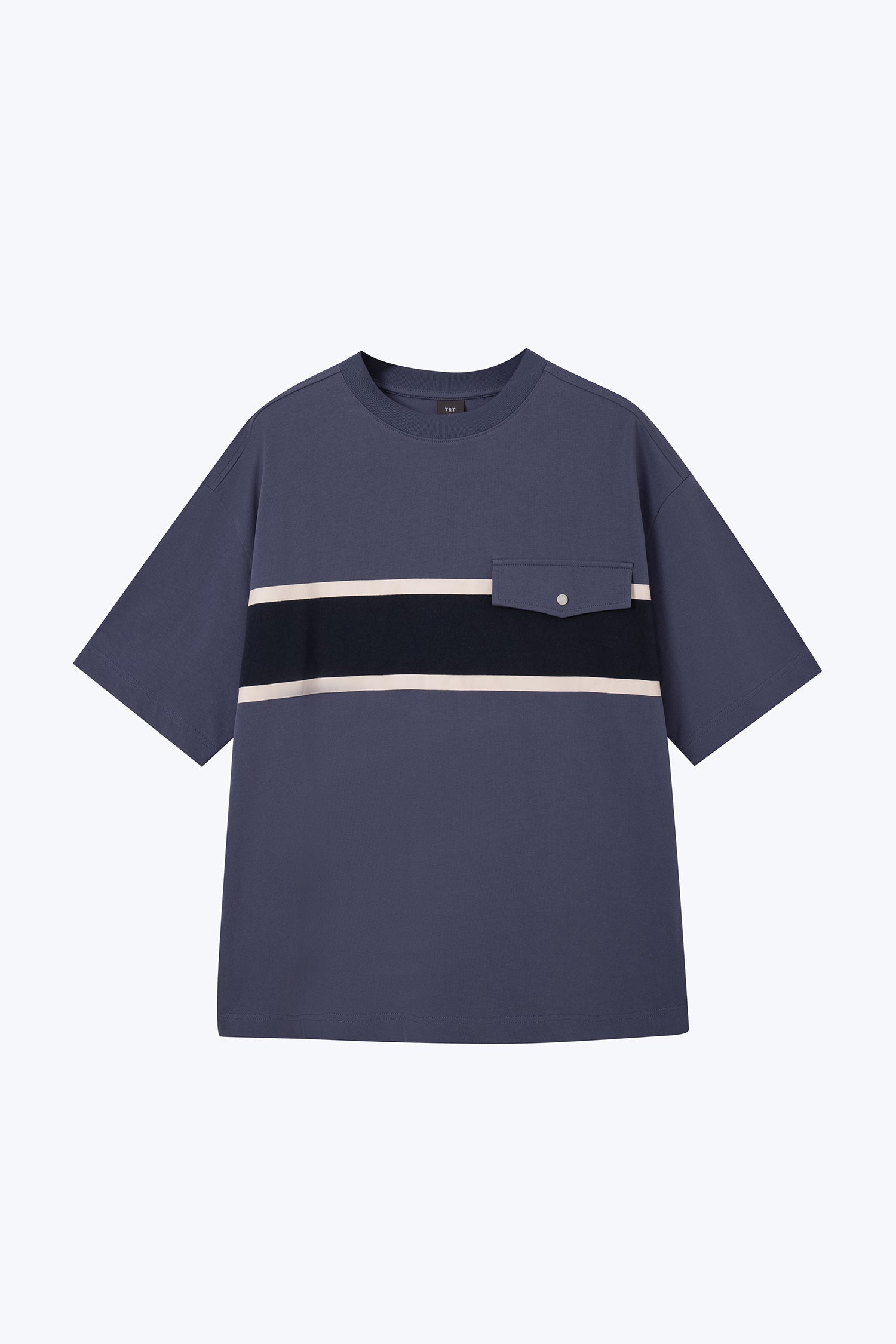 (C) Colourblock Utility Tee - Blue