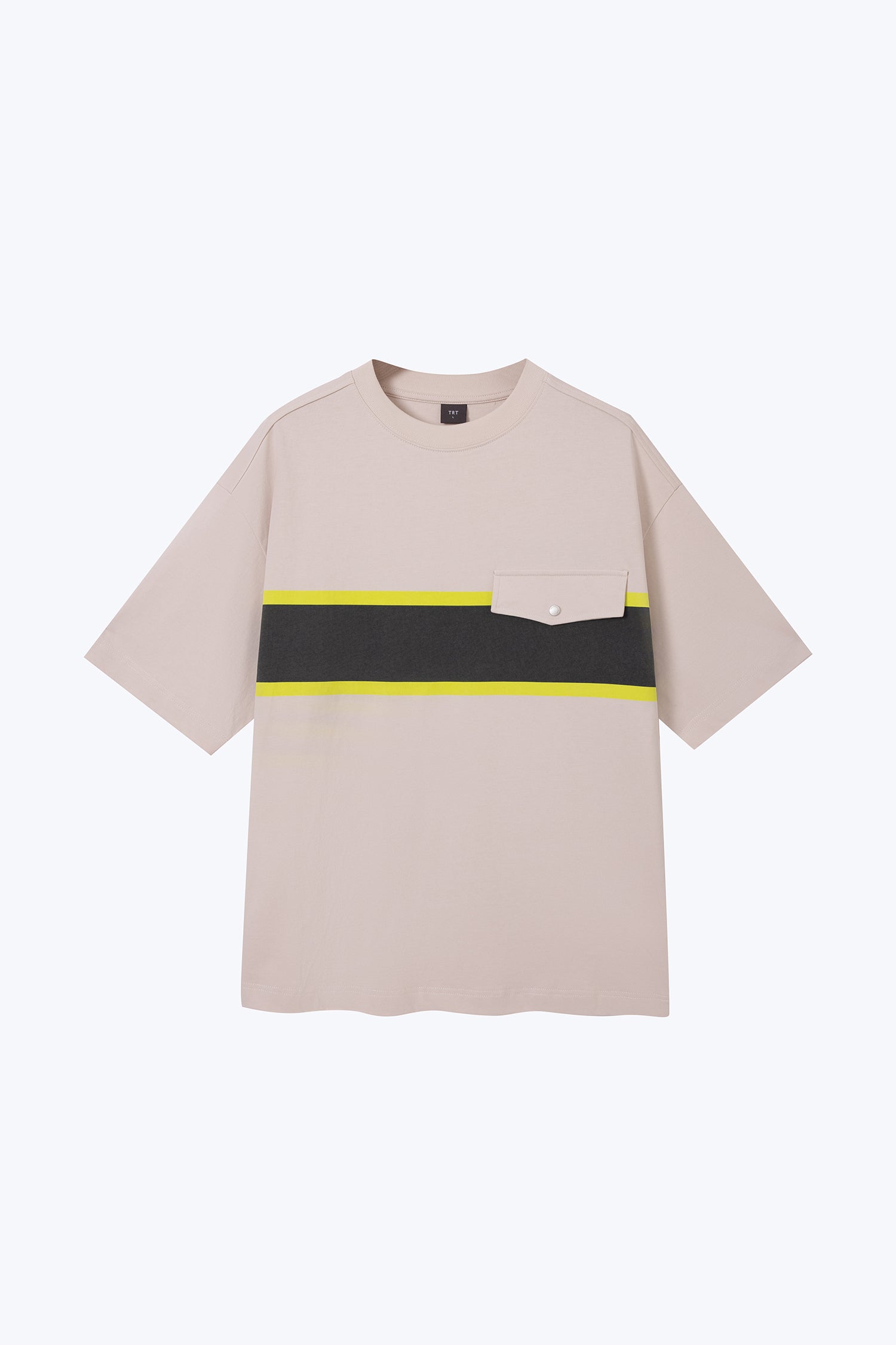 (C) Colourblock Utility Tee - Sand