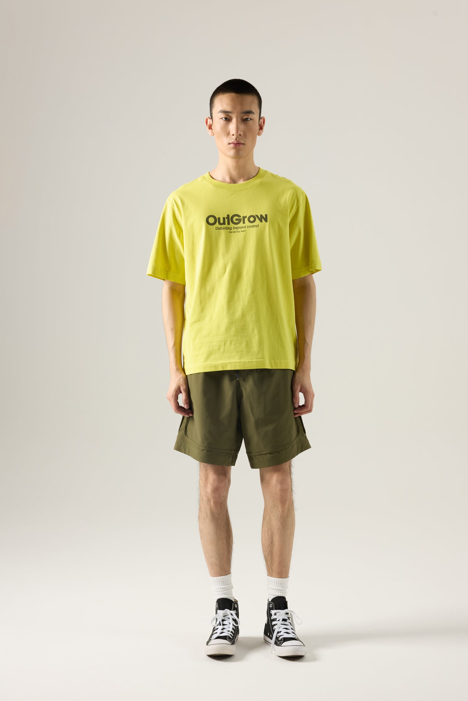 (A) OutGrow Graphic Tee - Neon Green