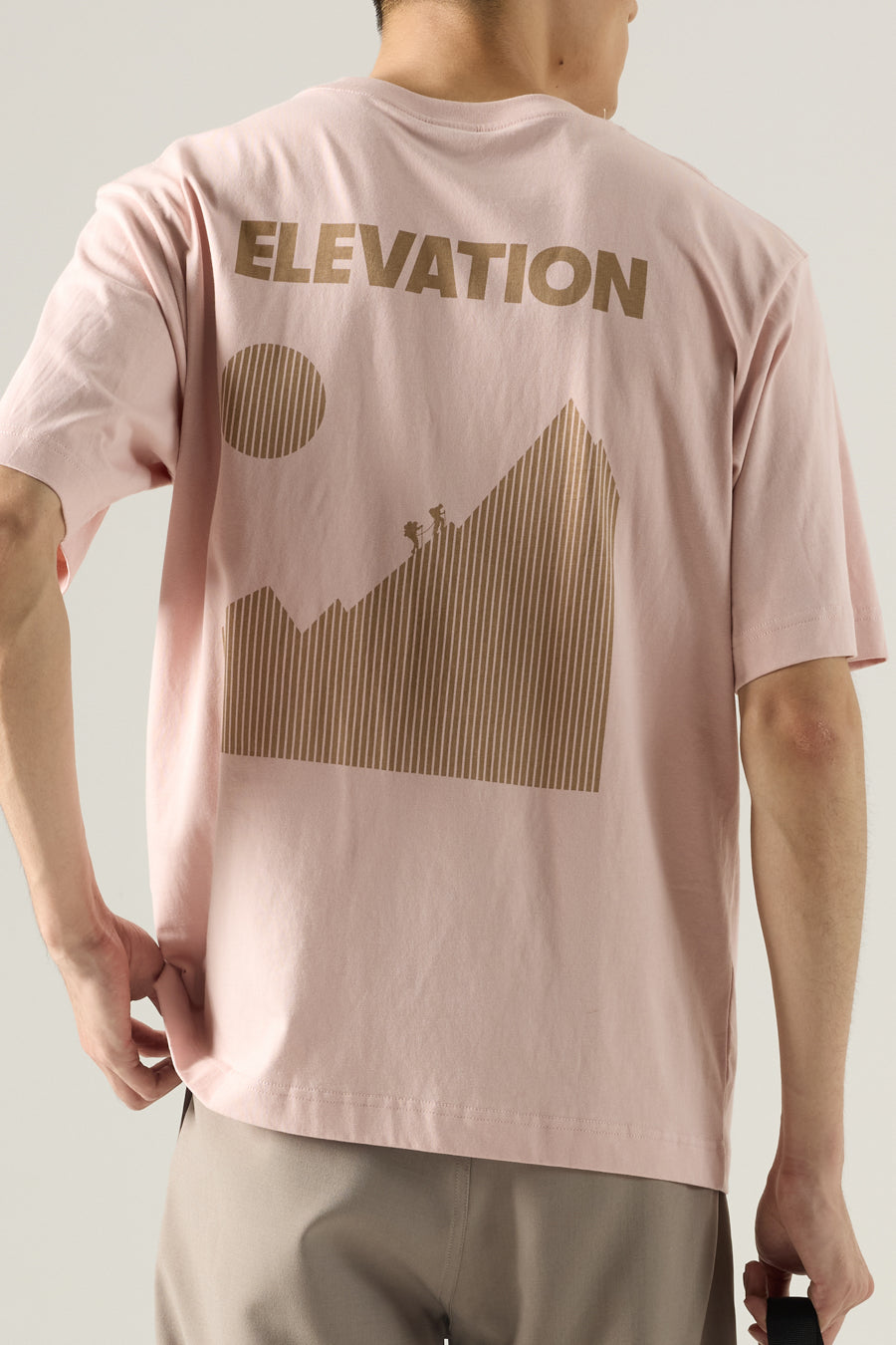 (A) Elevation Graphic Tee - Blush
