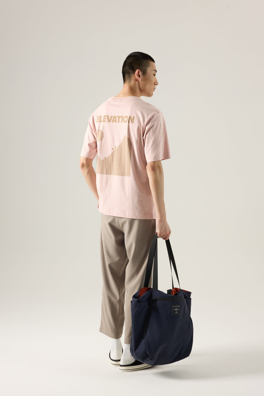 (A) Elevation Graphic Tee - Blush