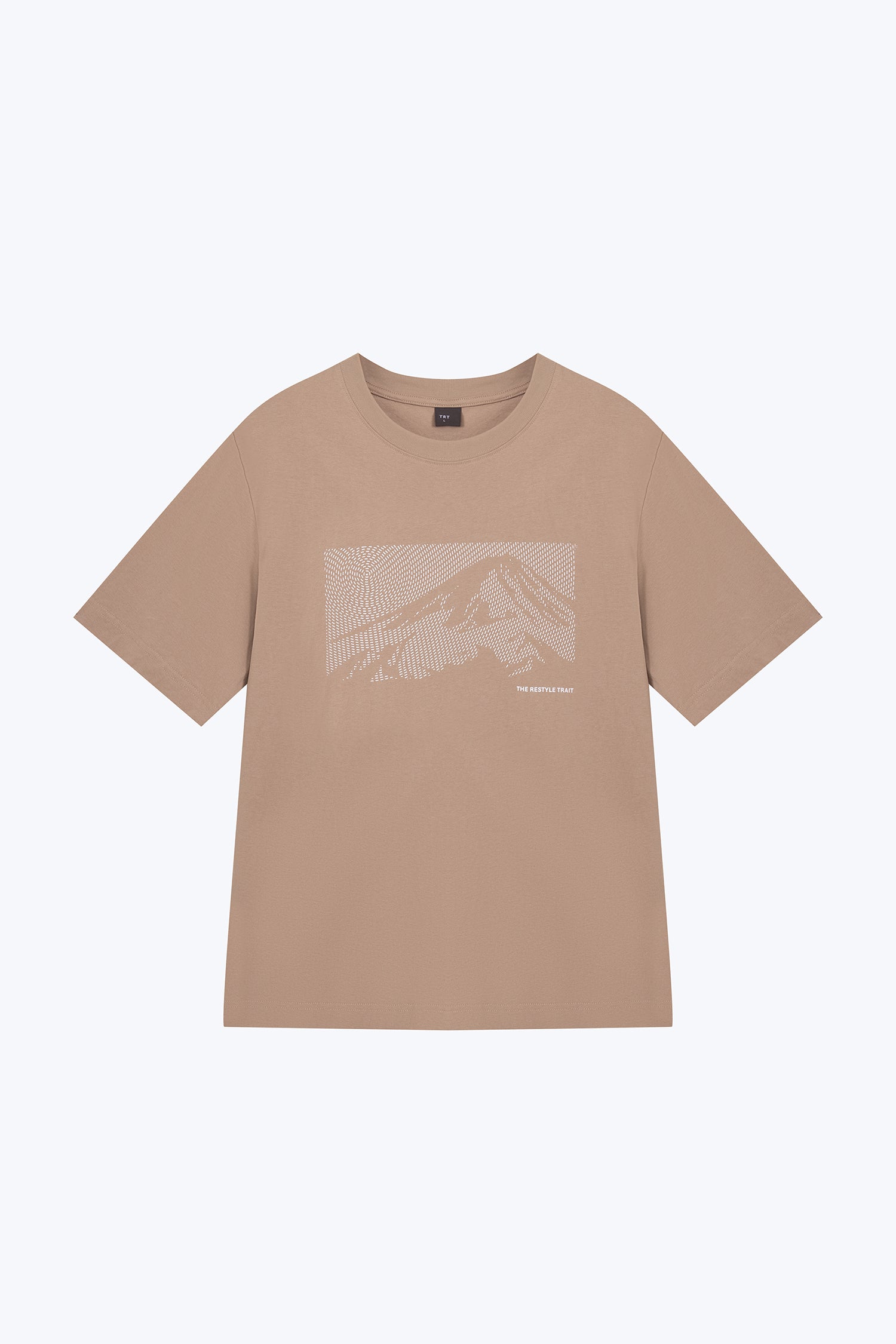 (A) Mountain Graphic Tee - Taupe