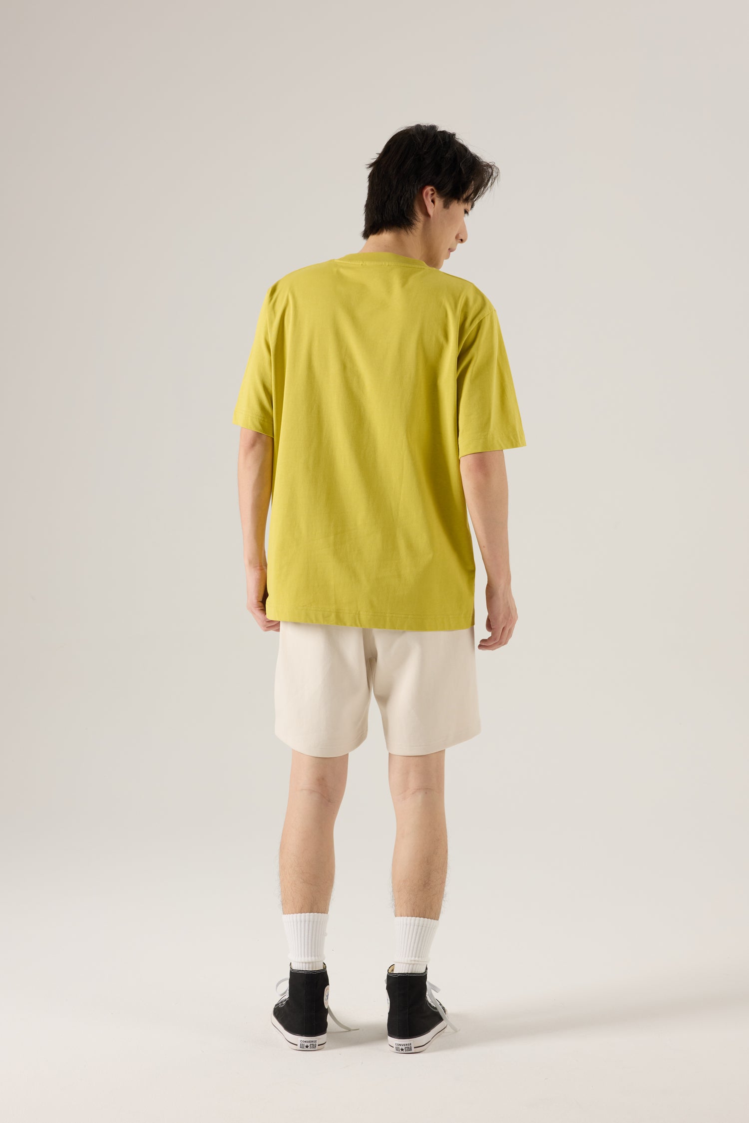 (A) Essential Crew Neck Tee - Chartreuse