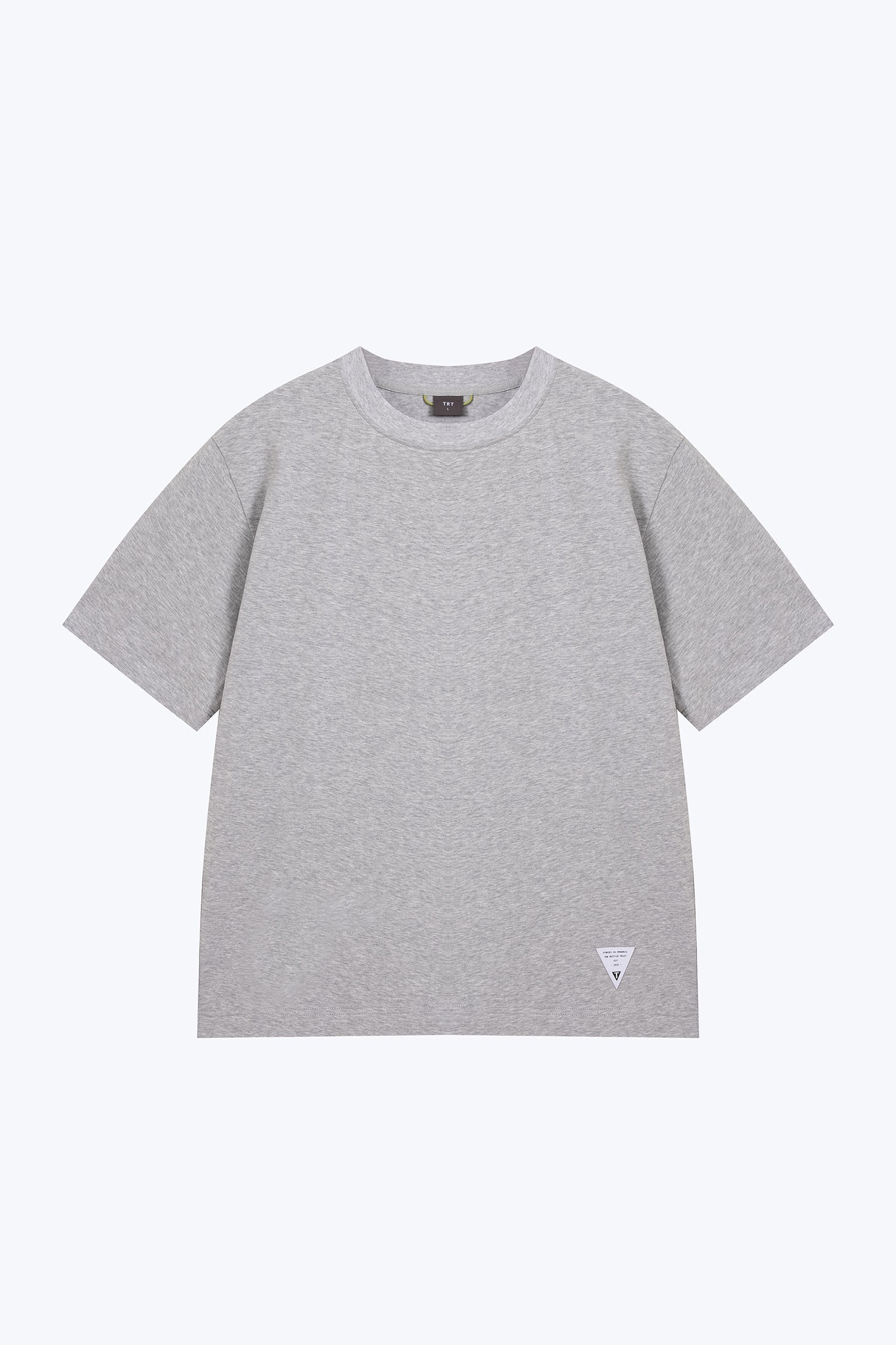 (A) Essential Crew Neck Tee - Heather Grey