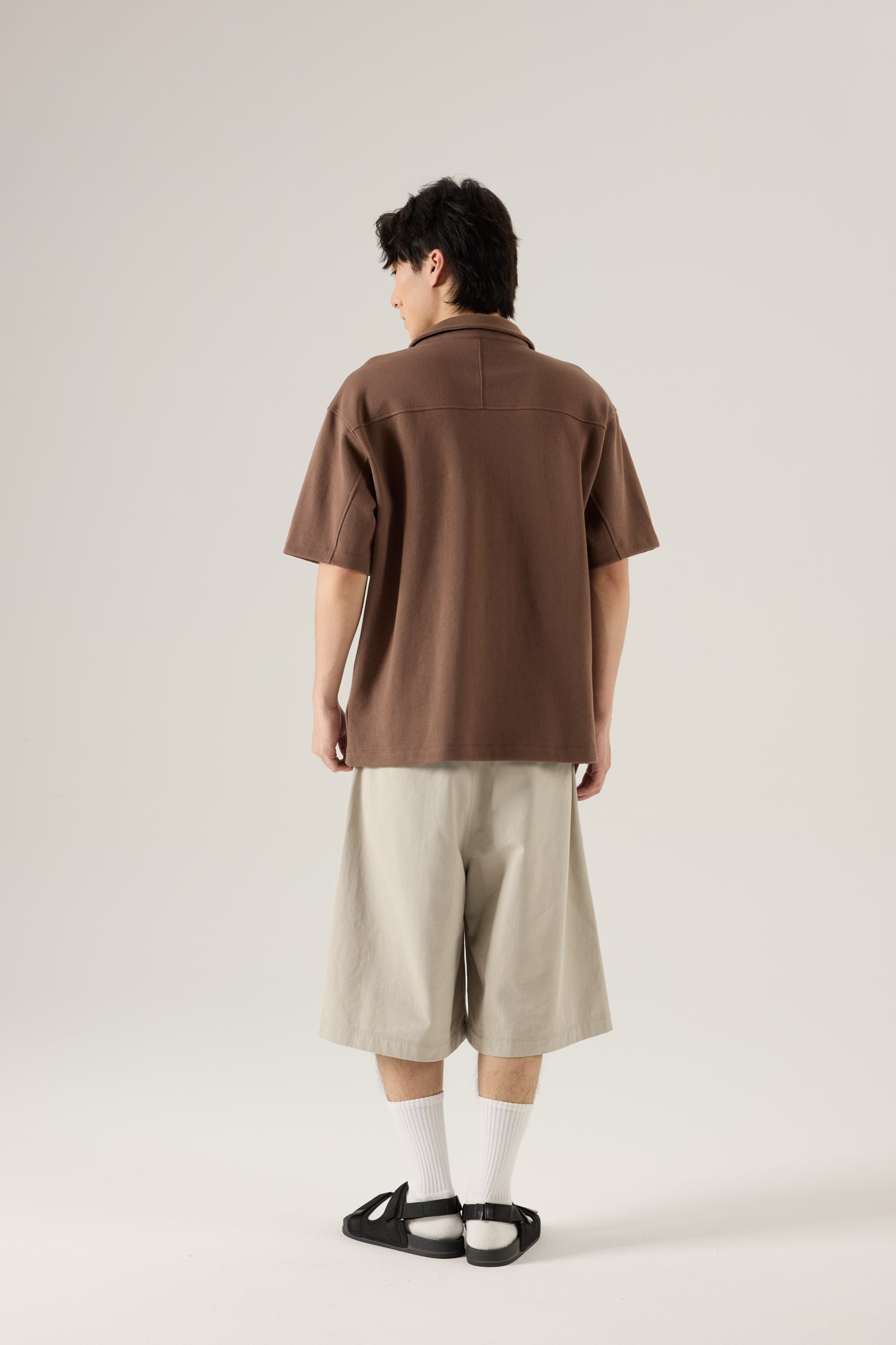 Relaxed Cotton/Poly Polo - Cocoa