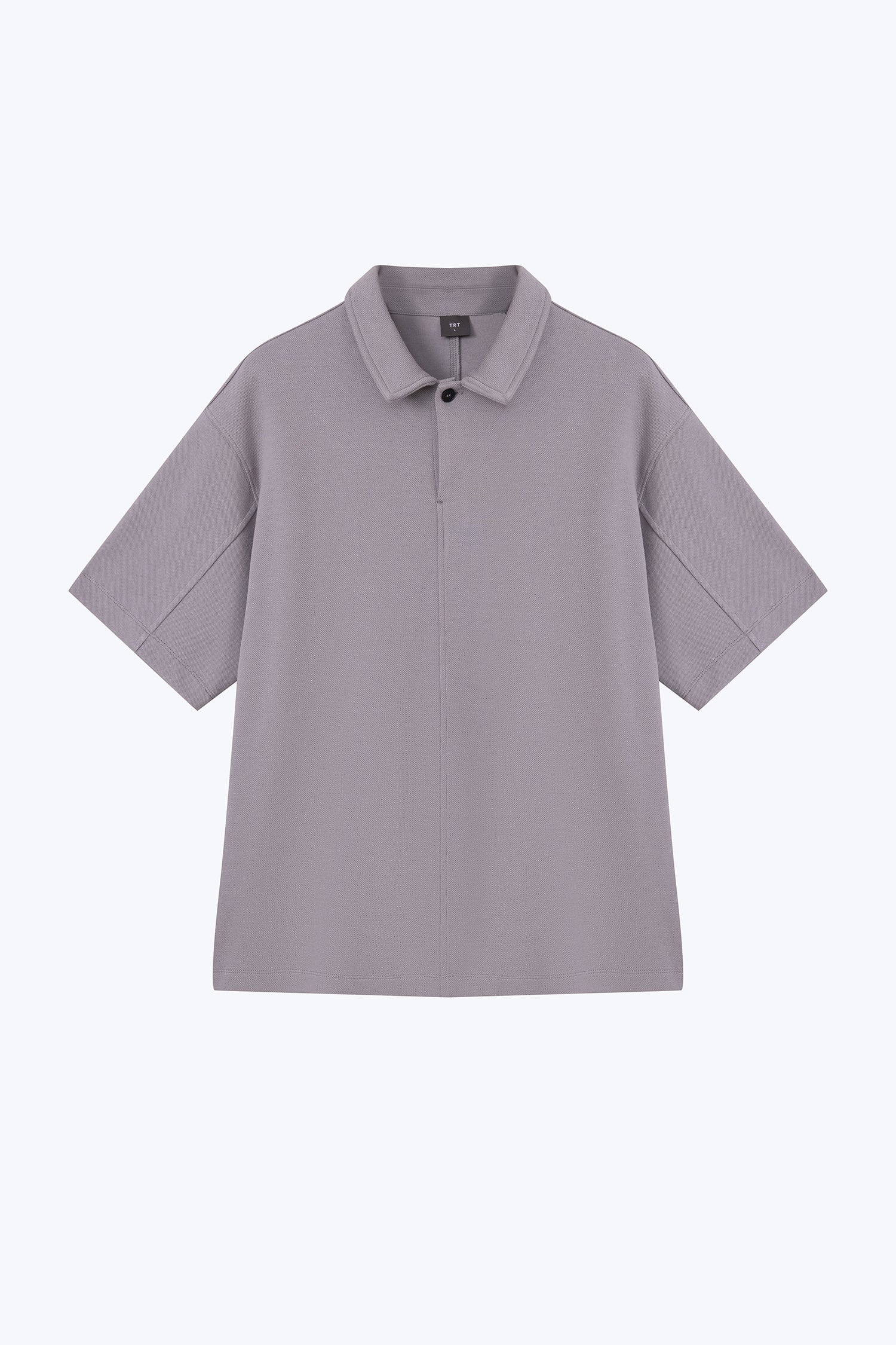 Relaxed Cotton/Poly Polo - Light Grey