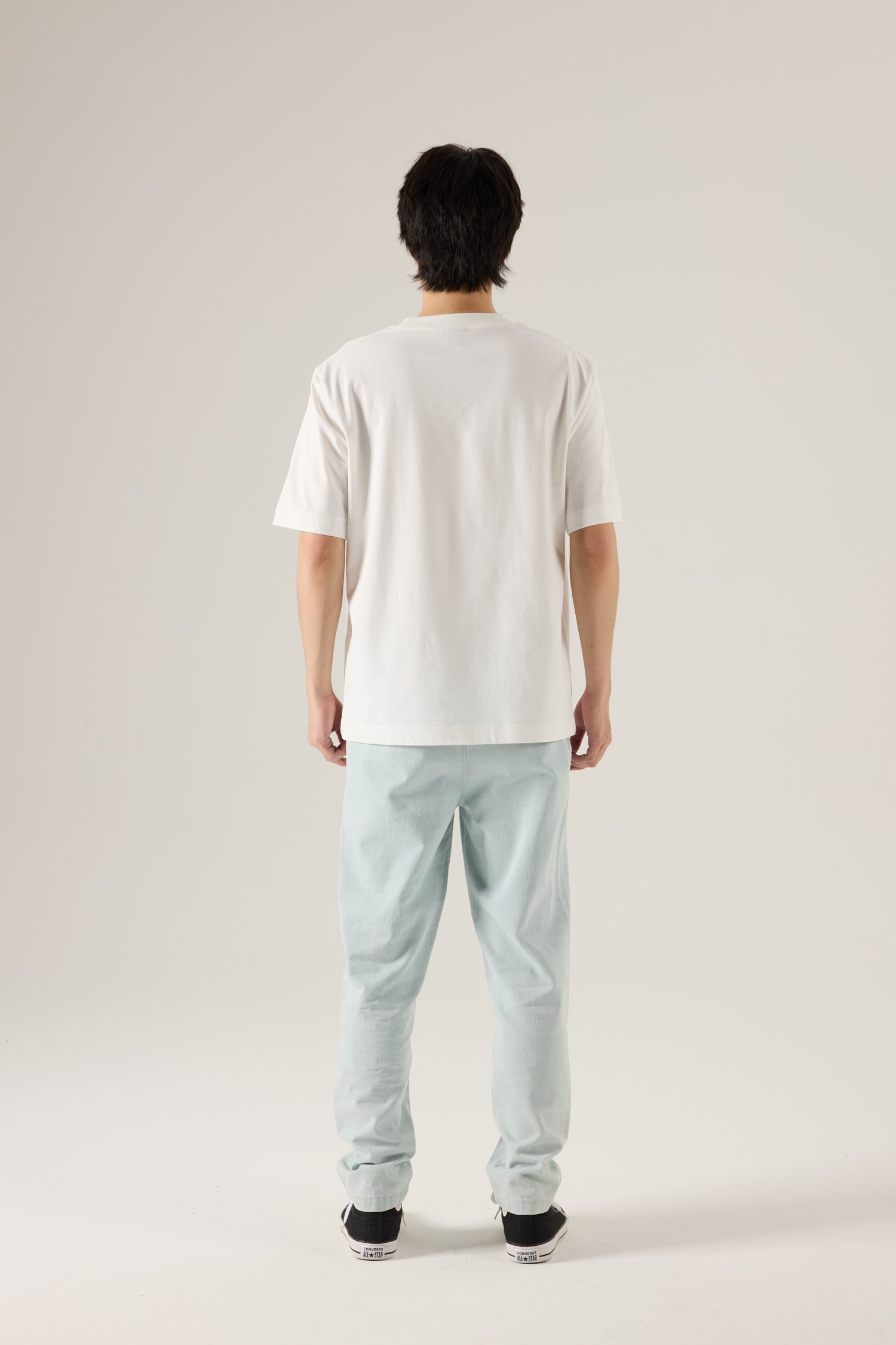 (A) Voyage Fade Embroidery Tee - Cream