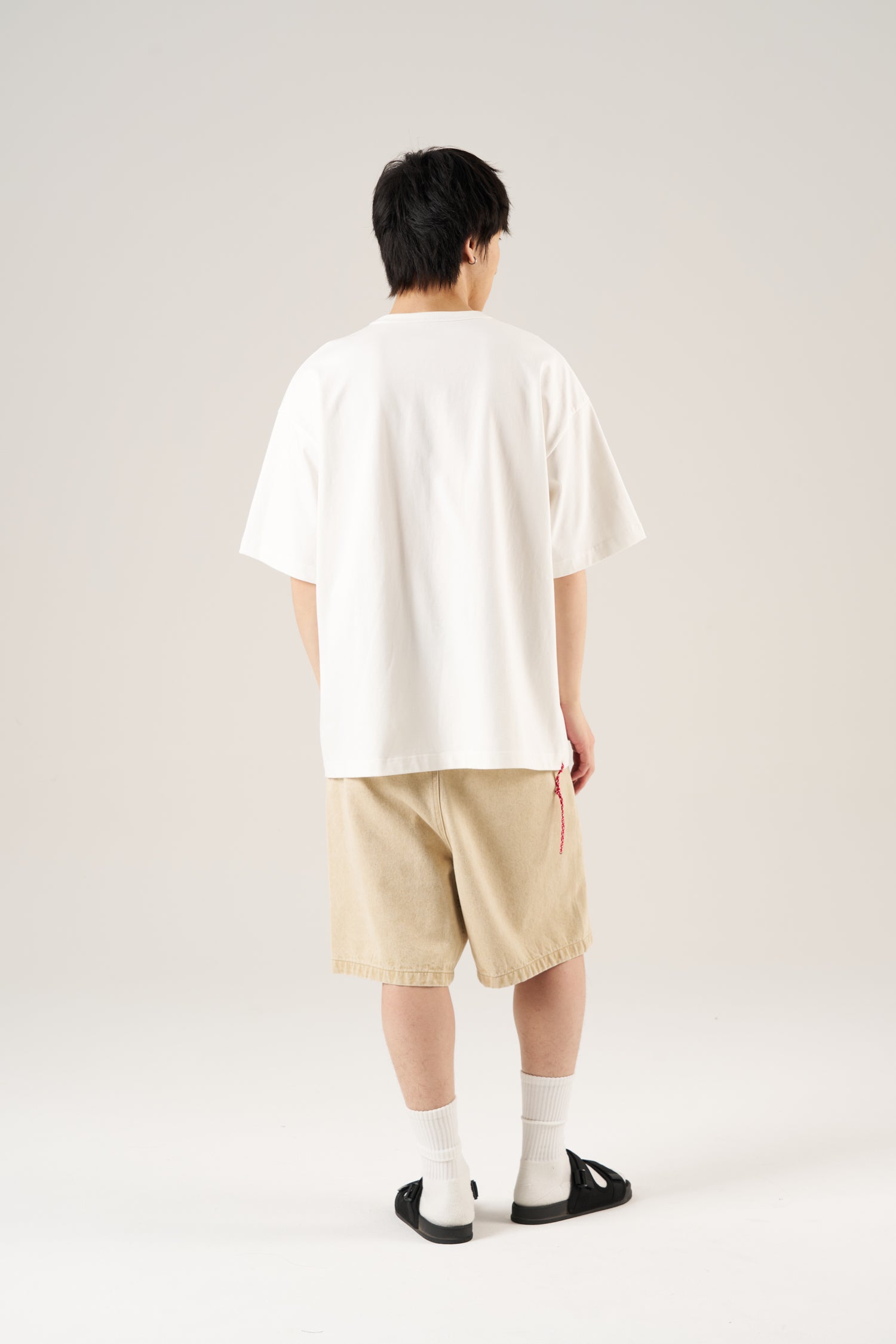 Oversized Paracord Tee - Cream