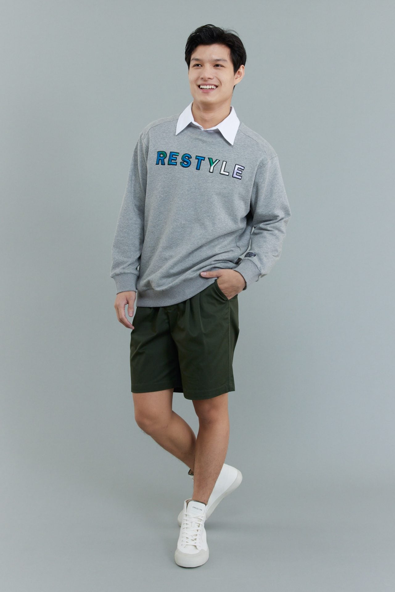 Jersey ‘Restyle’ Graphic Sweatshirt