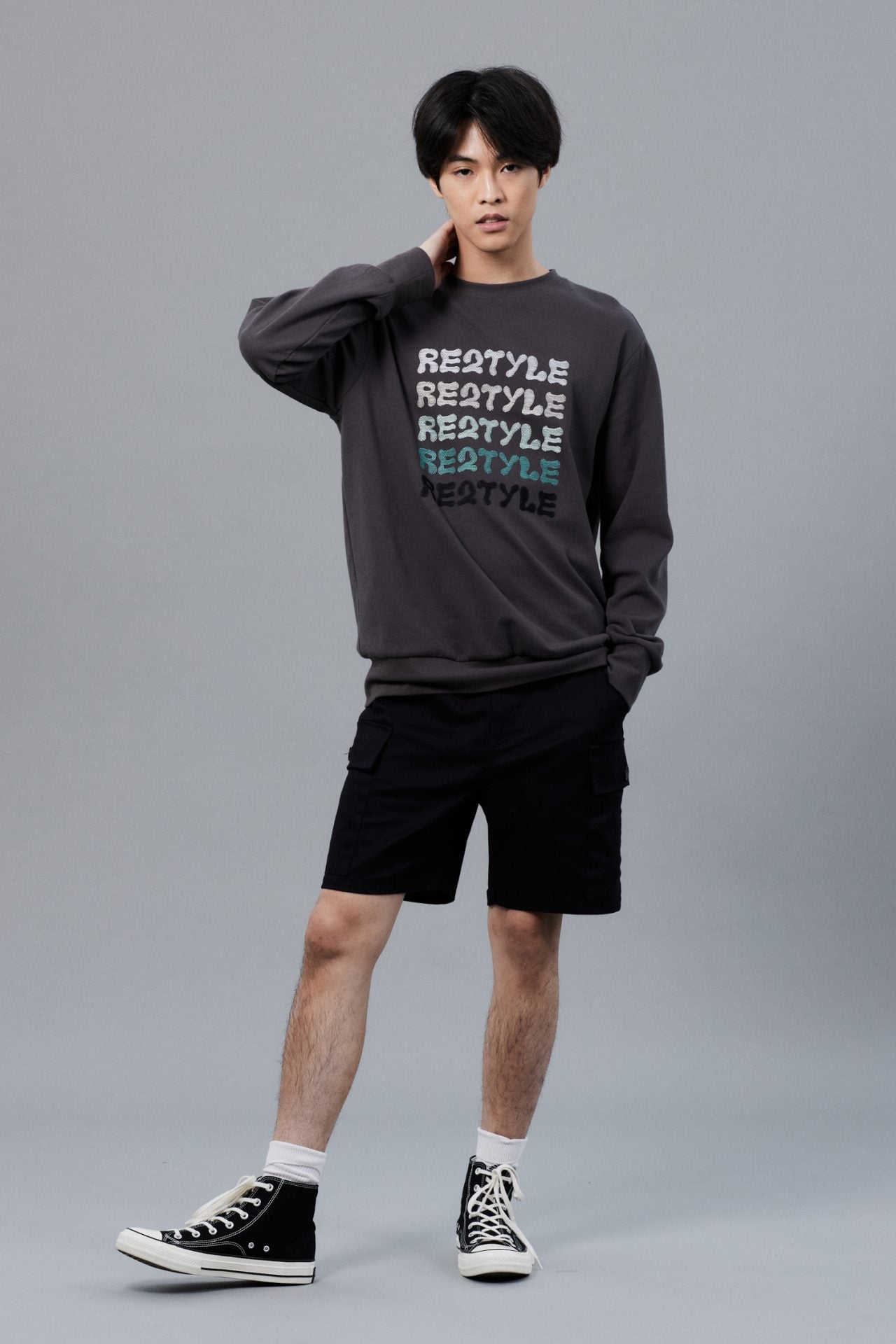 Jersey Relaxed Fit "Restyle" Sweatshirt