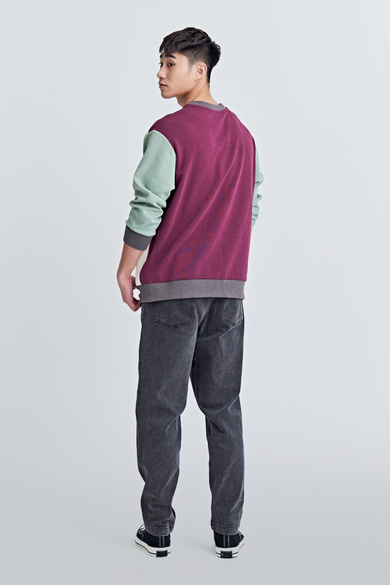 Jersey Colour Block Sweatshirt