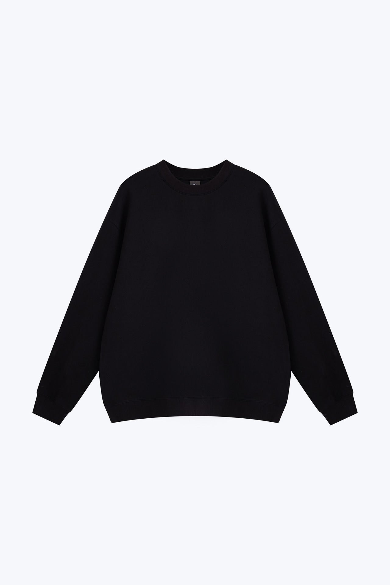 Cotton Blend Crew Neck Sweater