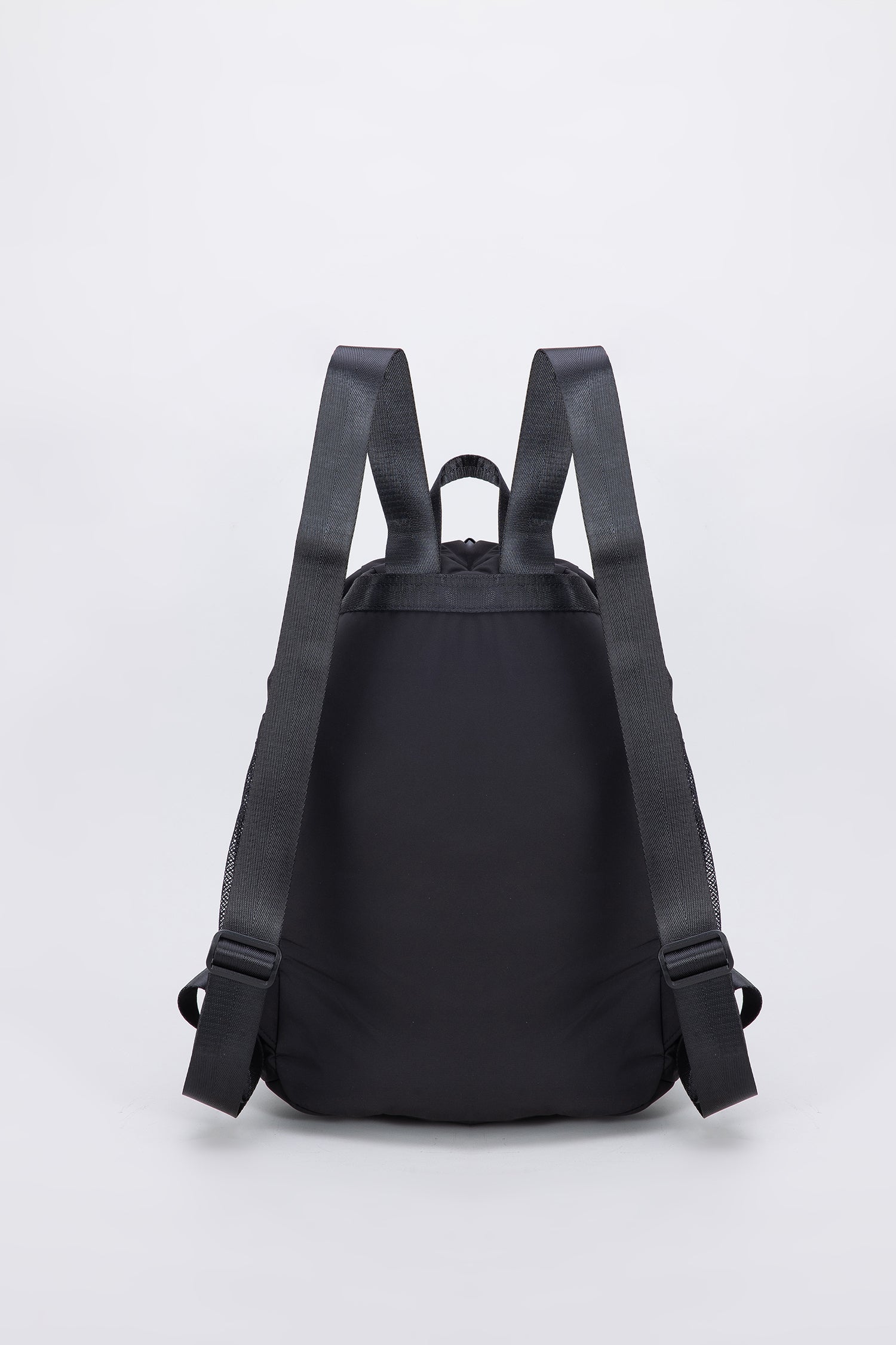 Mesh Drawstring Backpack - Black