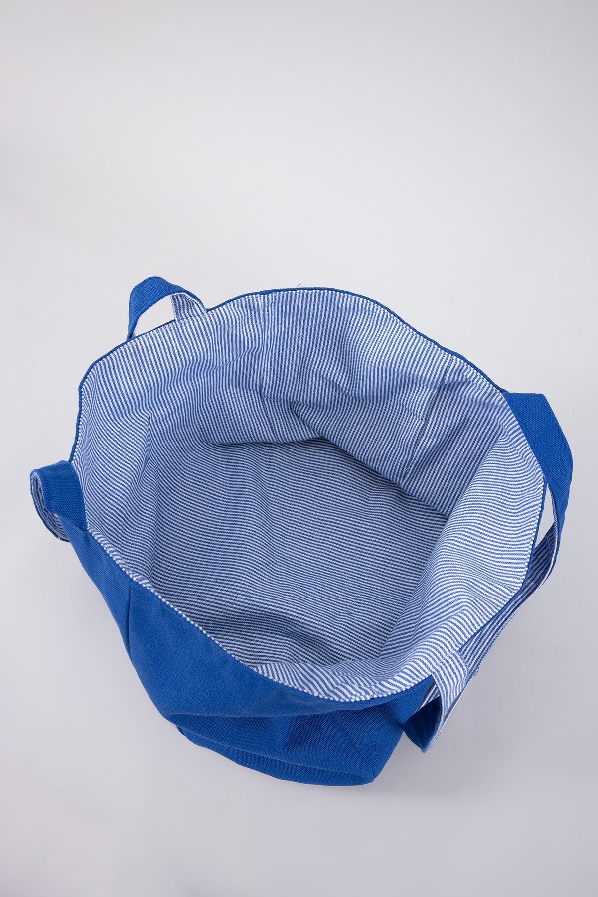 Reversible Embroidery Tote - Blue