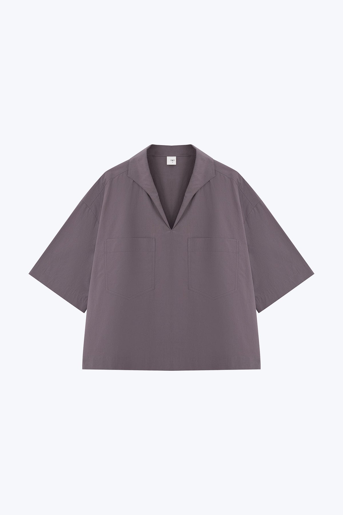 Patch Pocket Blouse - Charcoal