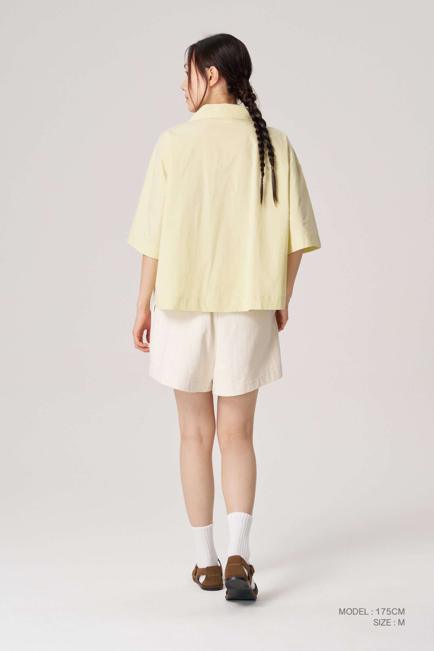 Patch Pocket Blouse - Pale Yellow