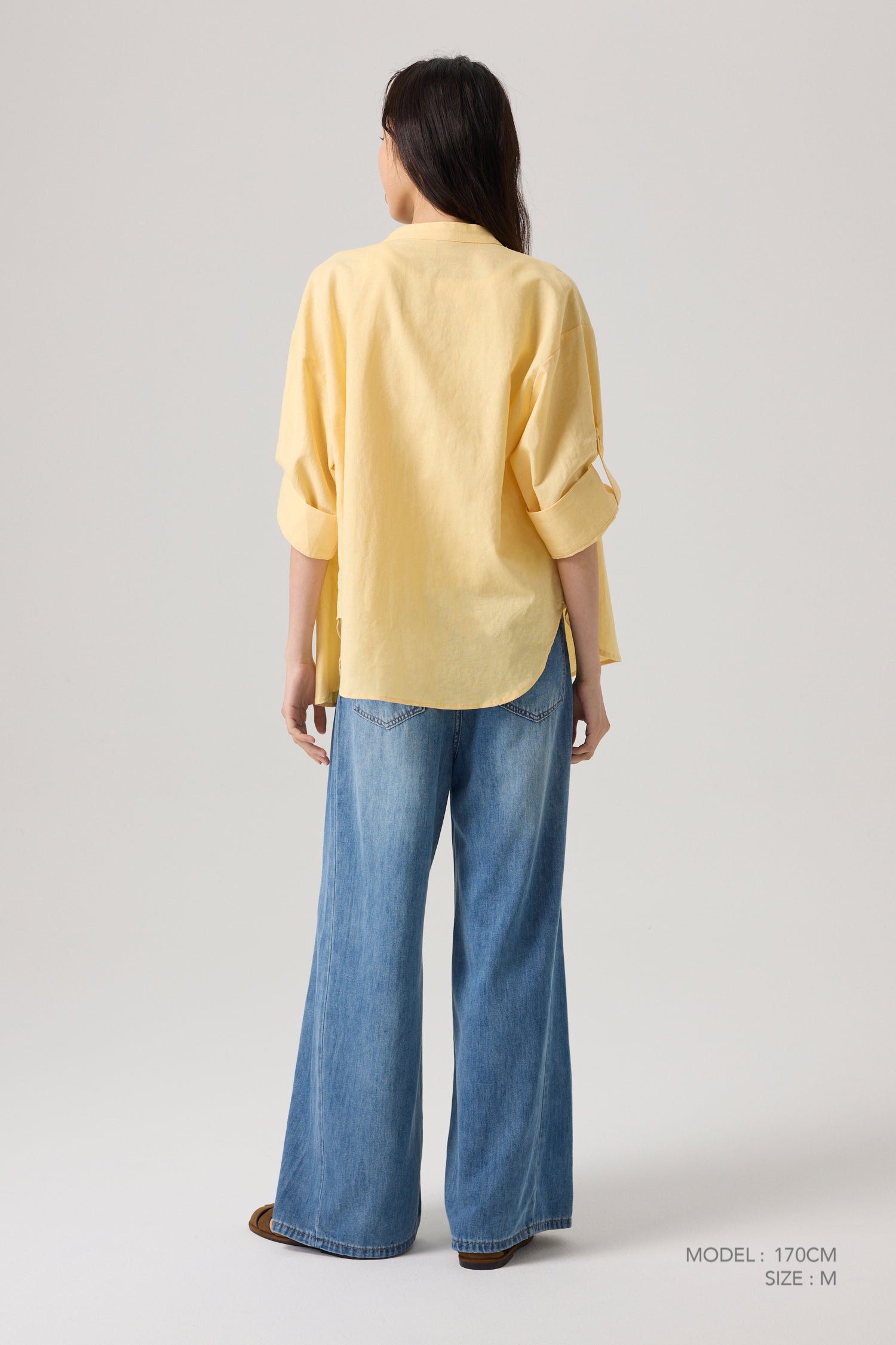 Front Button Blouse- Canary