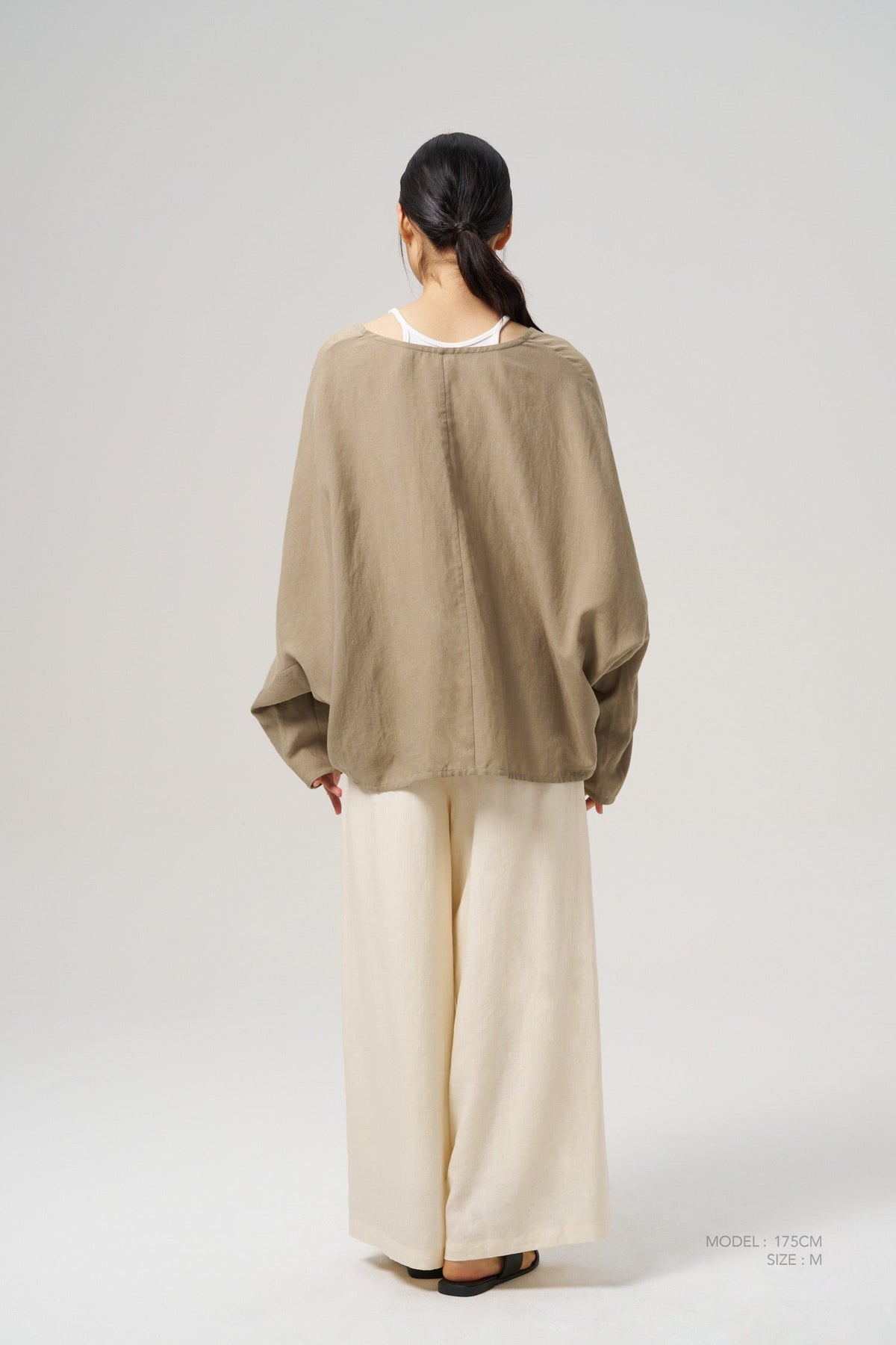Draped Kimono - Dark Sage