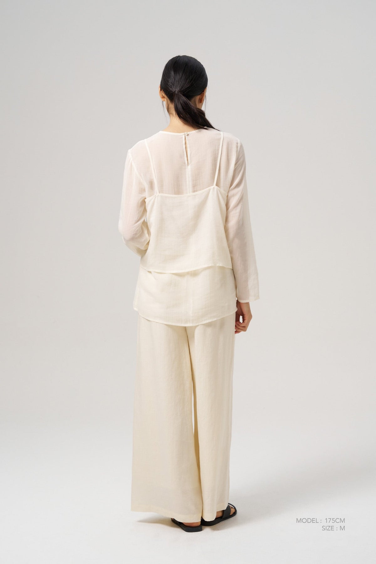 Double Layer Blouse - Cream